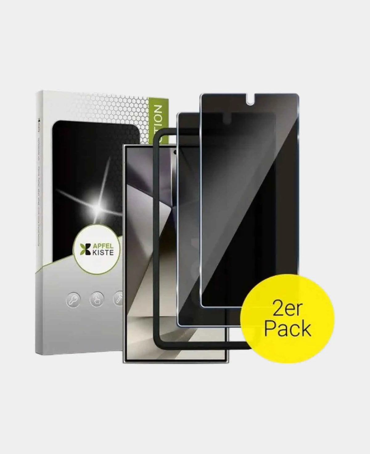 Apfelkiste - (Lot de 2) Samsung Galaxy S24 Ultra Verre Trempé Confidentialité Di