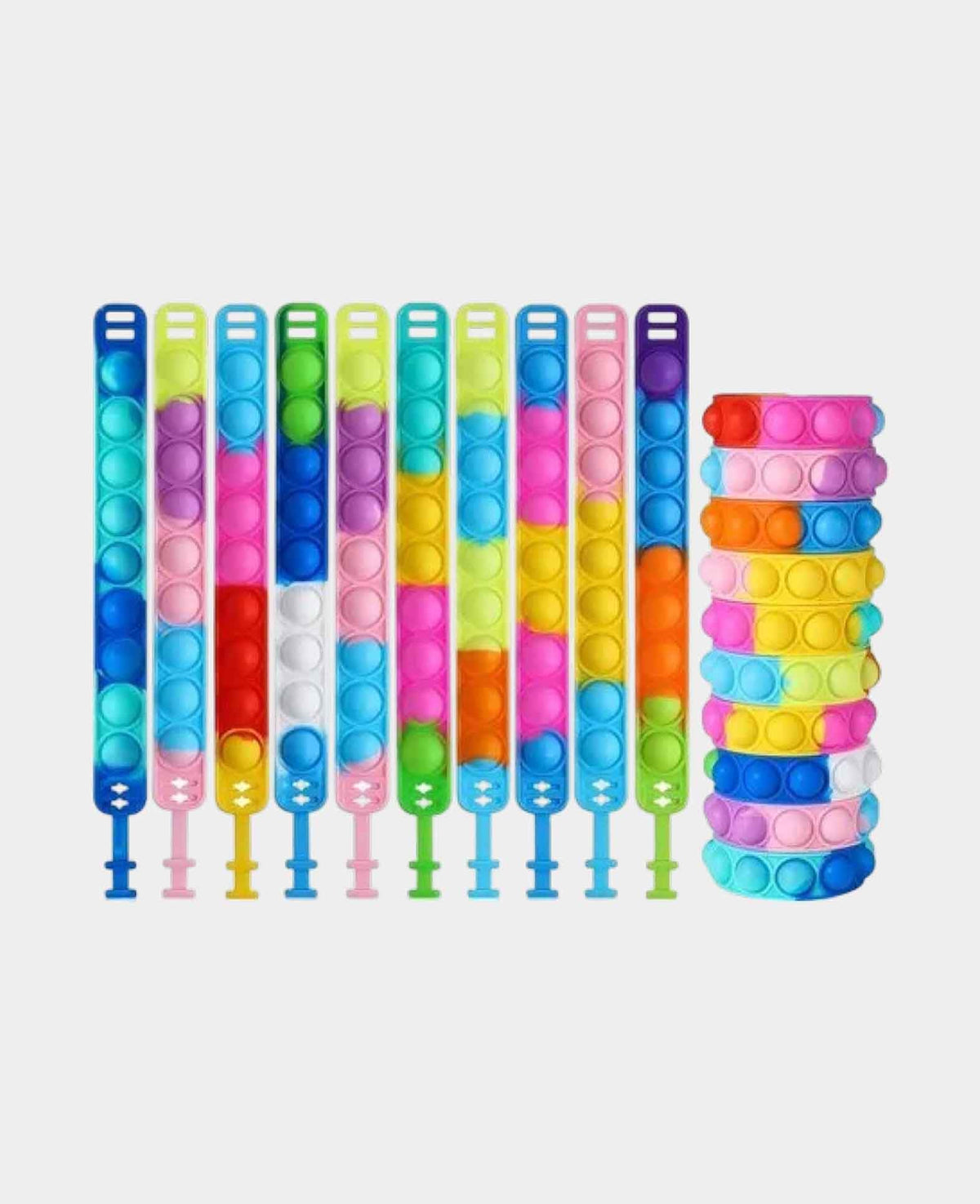 Silikon Bubble Armband Set für Kinder – Anti-Stress Pop It