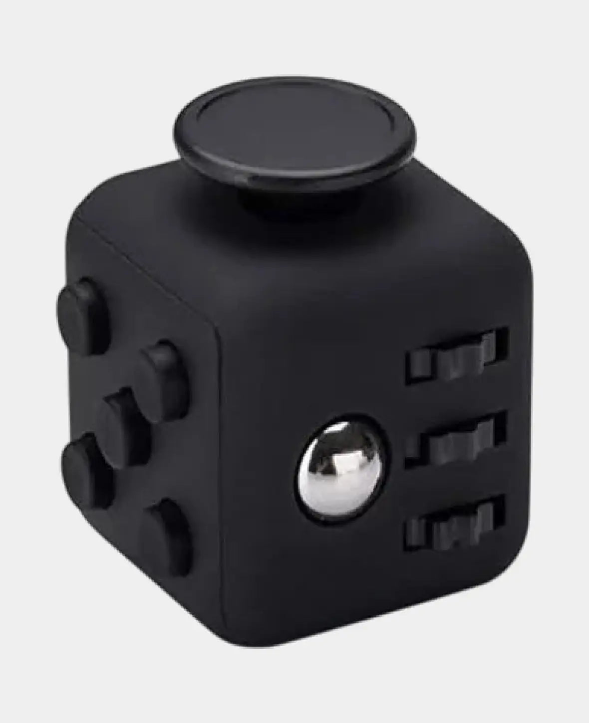 Fidget Cube Anti Stress Würfel mit 6 Funktionen - Schwarz, 3 x 3cm