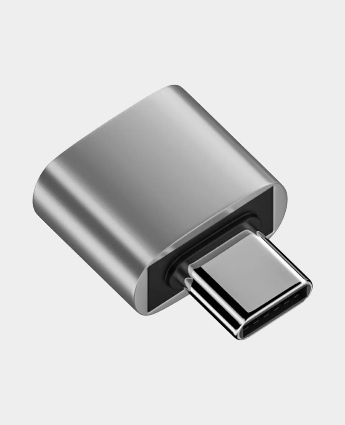 USB C auf USB A Lade und Daten Adapter Stecker Fast Charge - Silber
