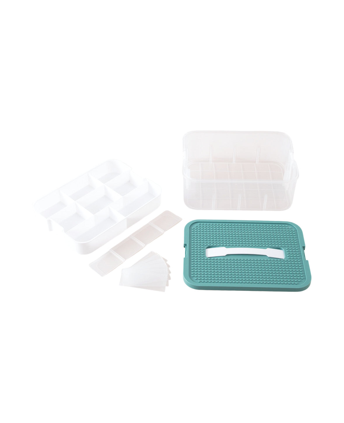 Stapelbare Aufbewahrungs Box mit Deckel - Transparent, 300x225mm