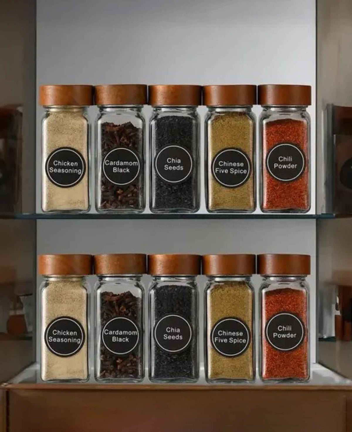 (Lot de 51) Bocal à épices réutilisable de 120 ml