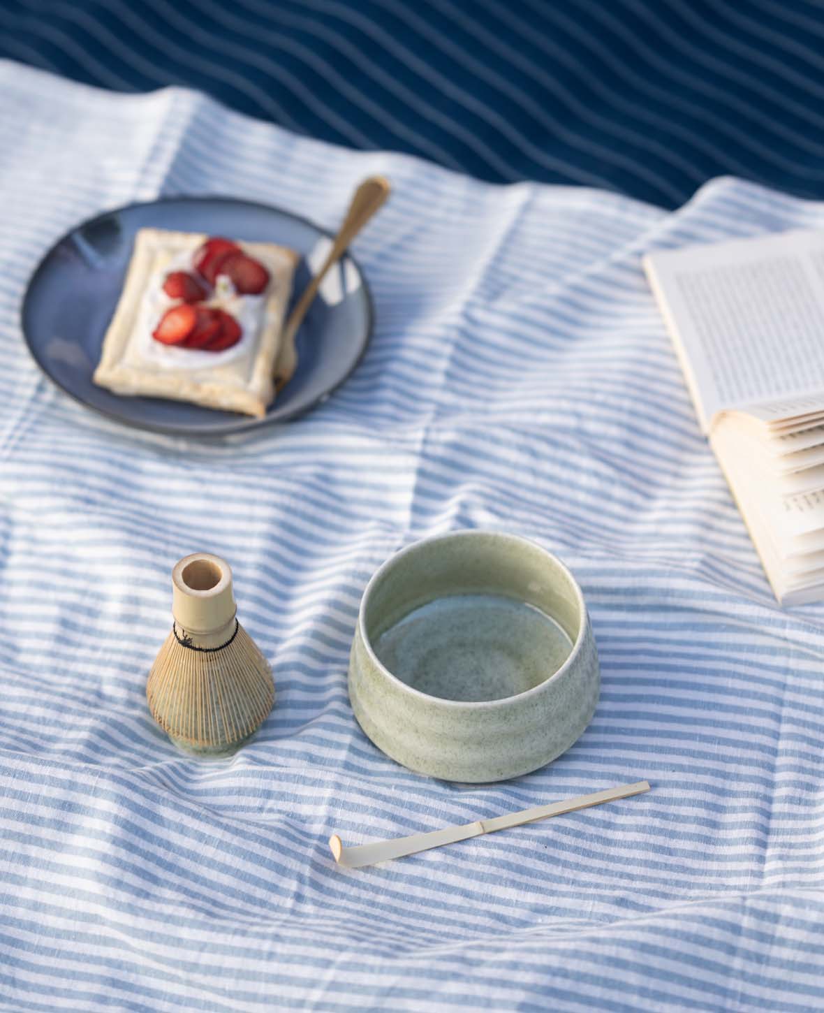 (4-piece set) Ceramic Matcha Tea Kit Japanese Tea Ceremony