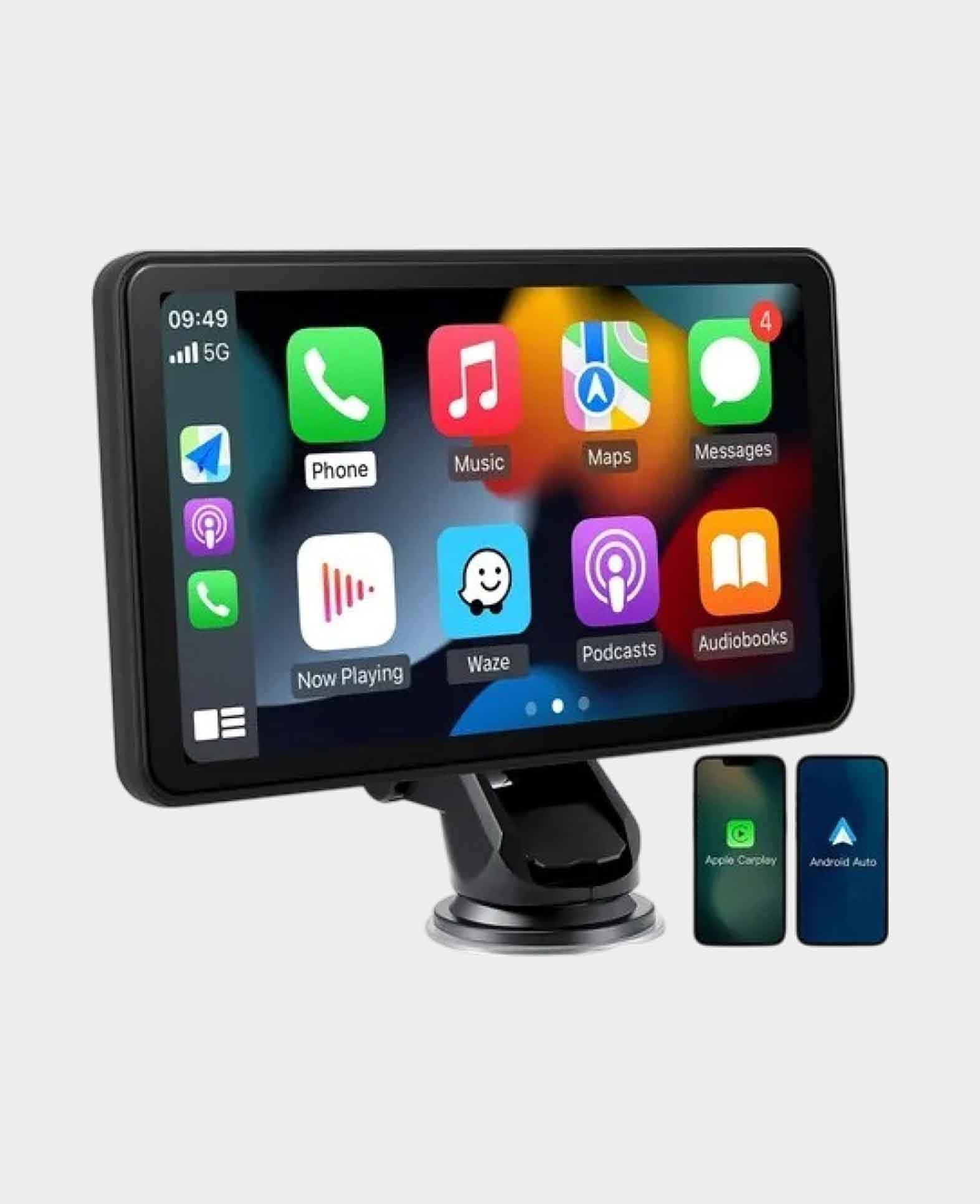(190x110mm) Digital Car Radio FM Audio Transmitter Bluetooth M