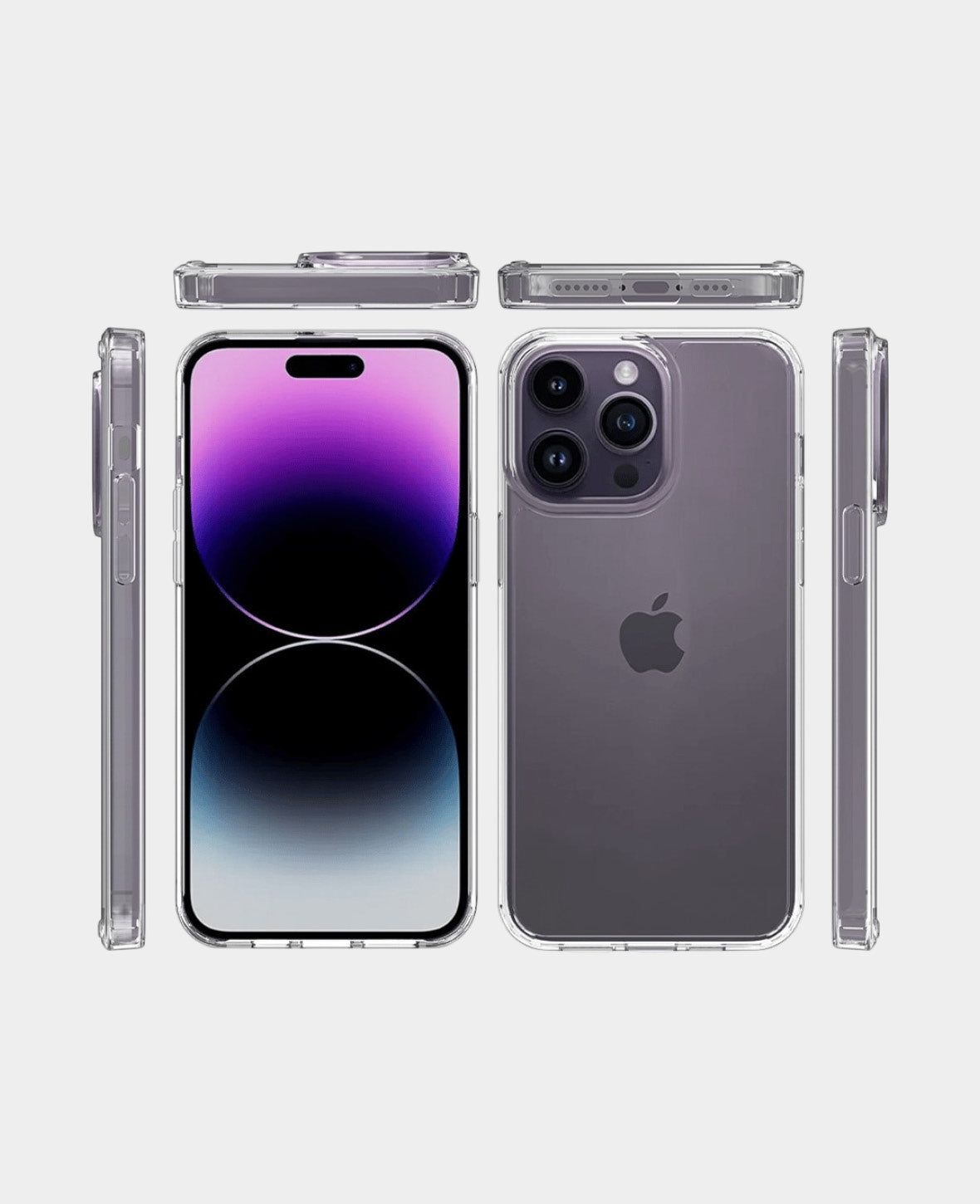 iPhone 16 Pro Hybrid Hülle TPU Bumper mit Acryl Rückseite - Transparen