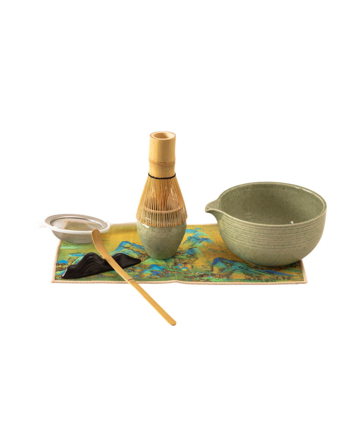 (7-pcs. set) Ceramic Matcha Tea Kit Japanese Te