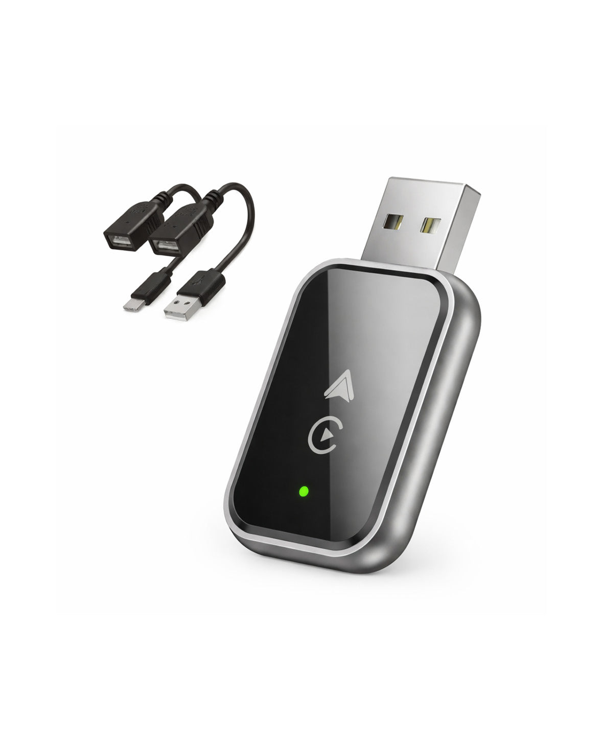 Bluetooth Android Auto / Apple Carplay Car USB A/USB C Adapter for Android / iOS Smartphones