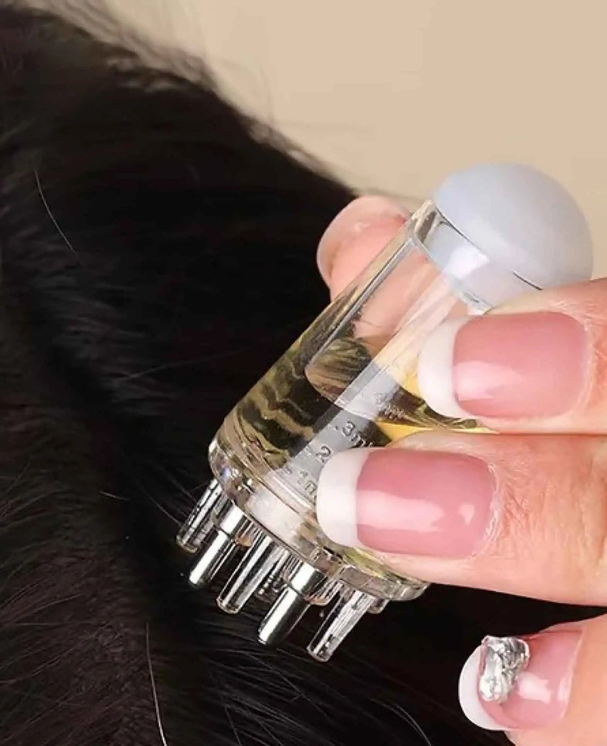 (25x55mm) Mini Haaröl Applikator Kopfhaut Massage Bürste