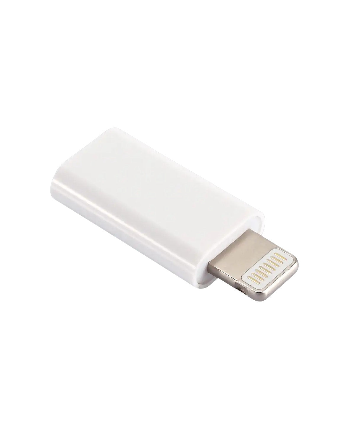 Adaptateur Mini Convertisseur USB-C vers Lightning - Blanc