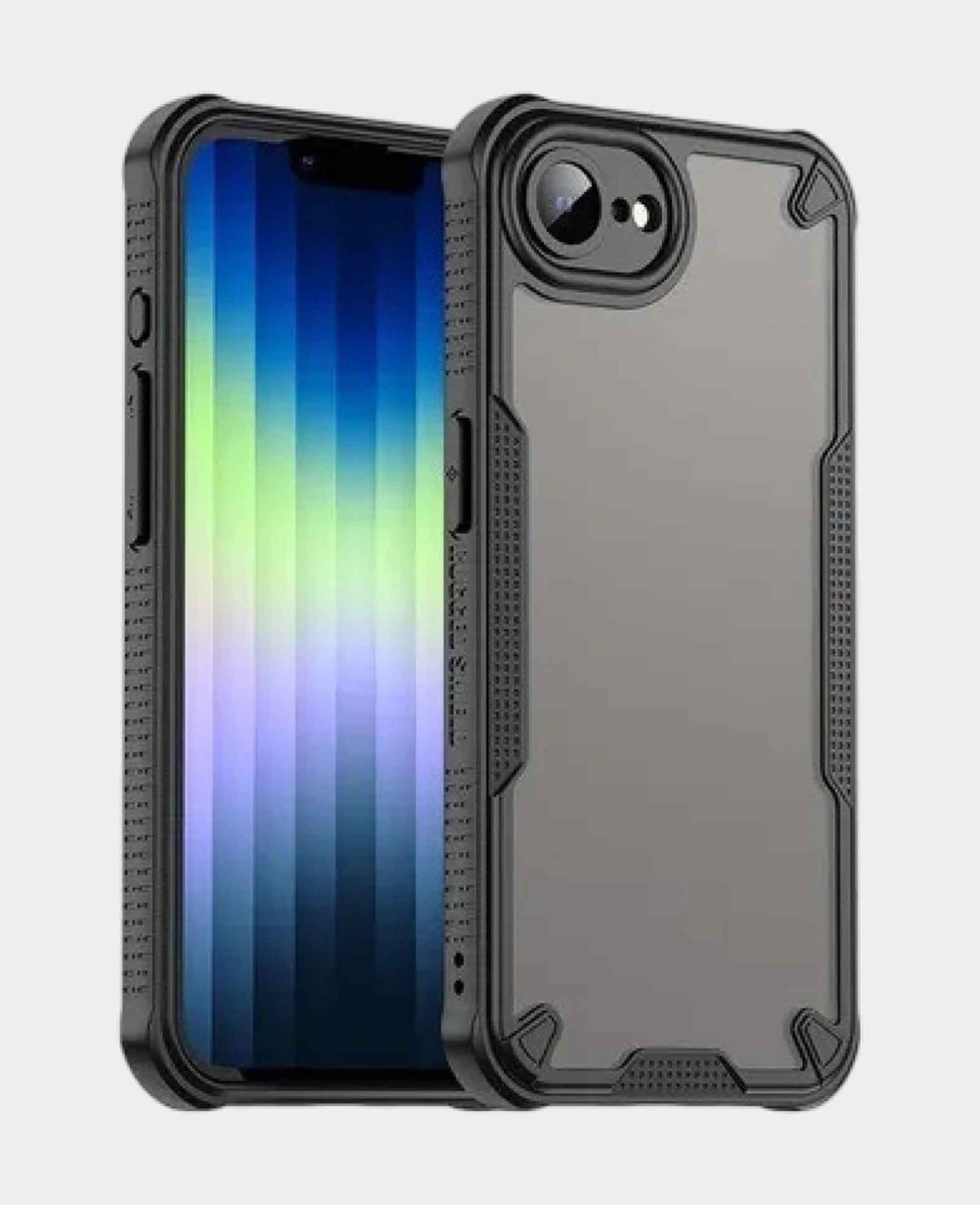 iPhone 16e Hybrid Bumper Hülle mit Fallschutz+Kameraschutz