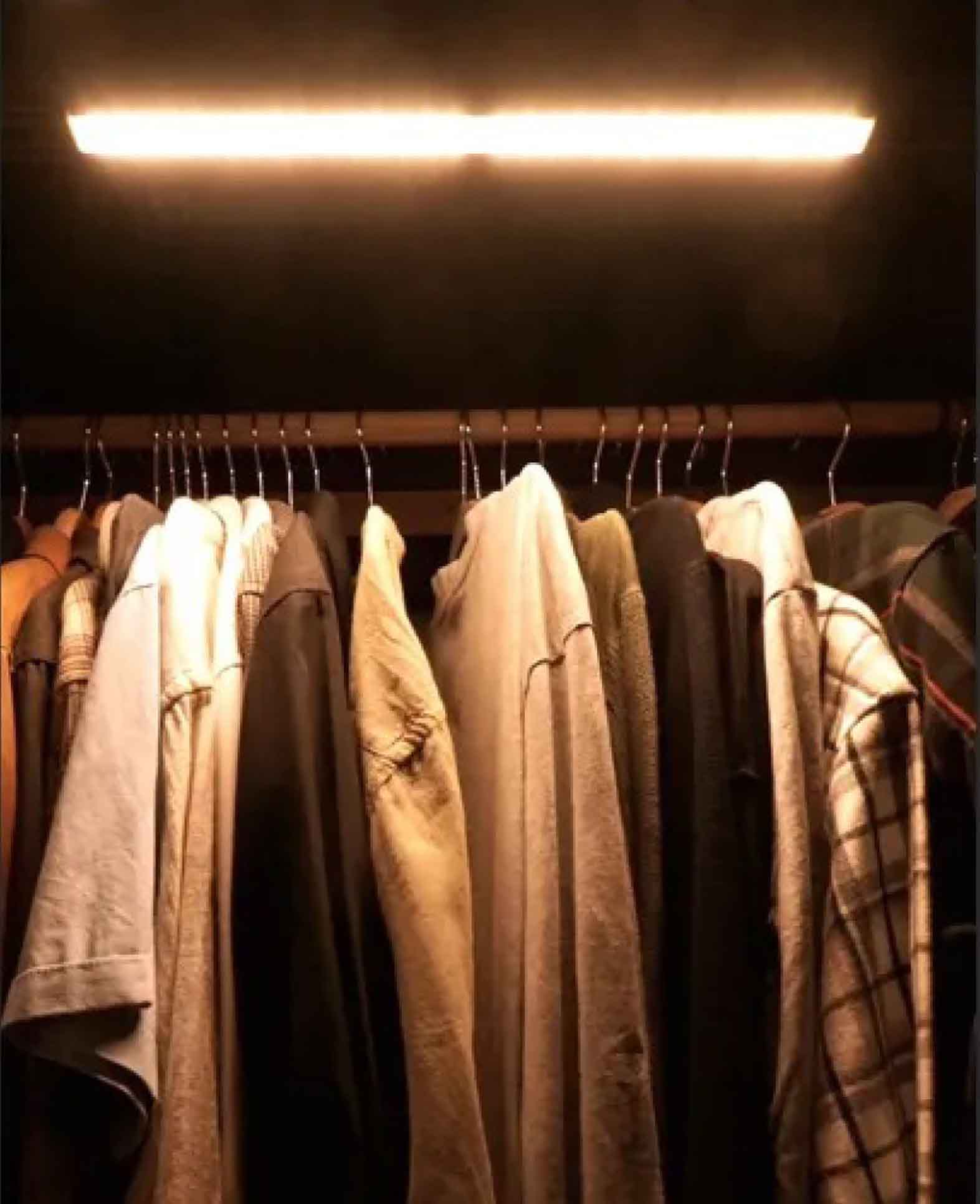 (19cm) Réglette lumineuse 10 LED à aimant, alimentée par piles