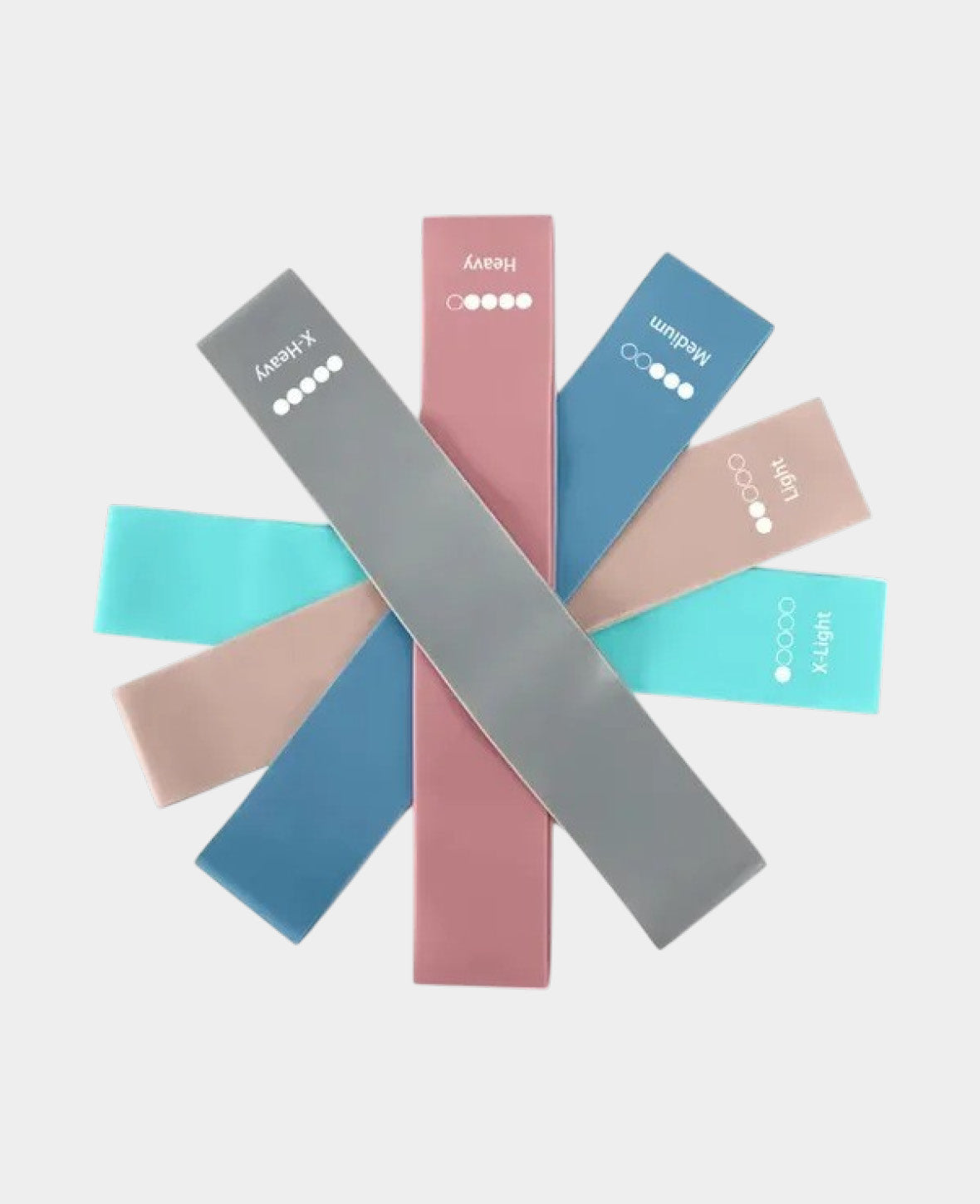 (Set of 5) Resistance Bands for Training/Yoga/Pilates