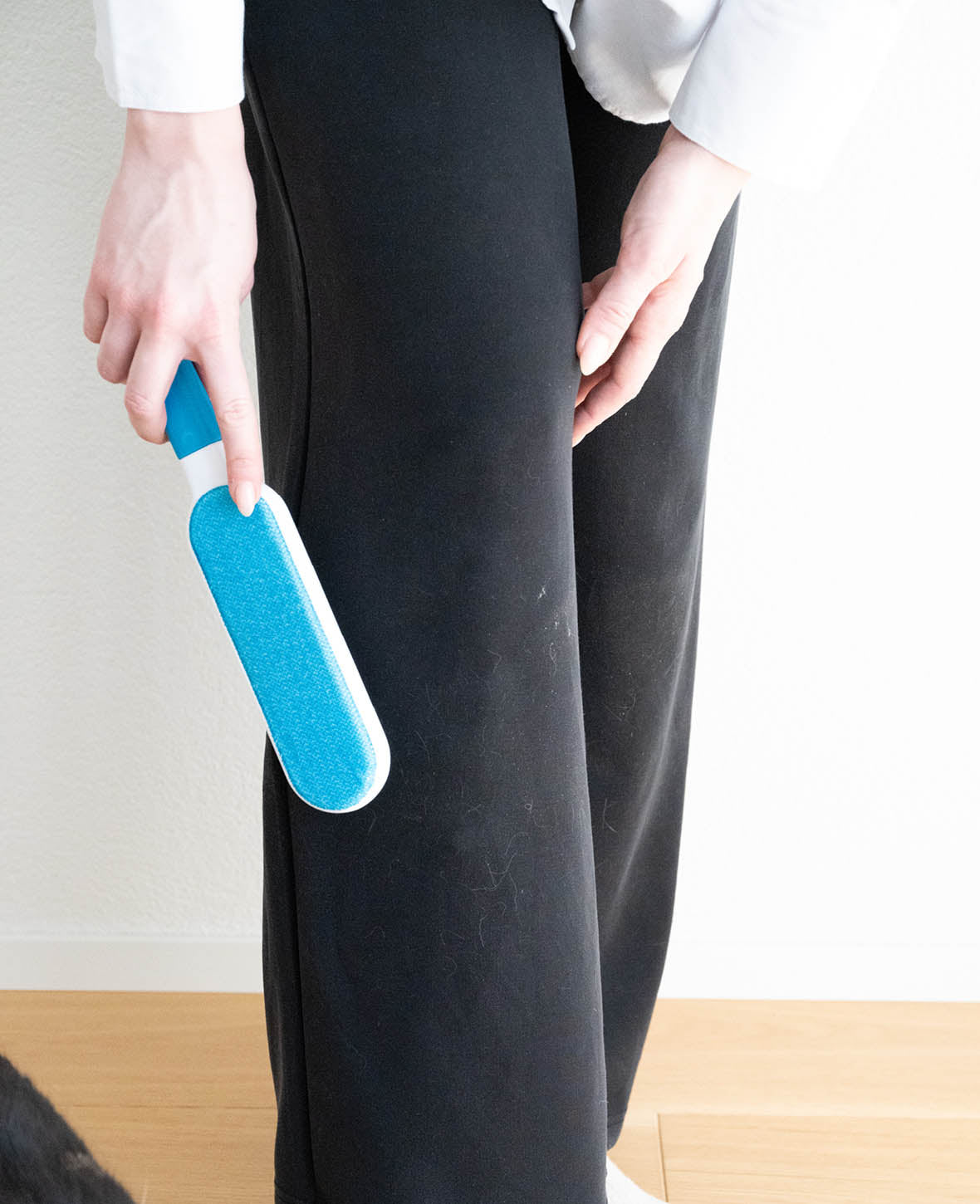 Tierhaarentferner Wiederverwendbare Fusselbürste - Blau / Weiss