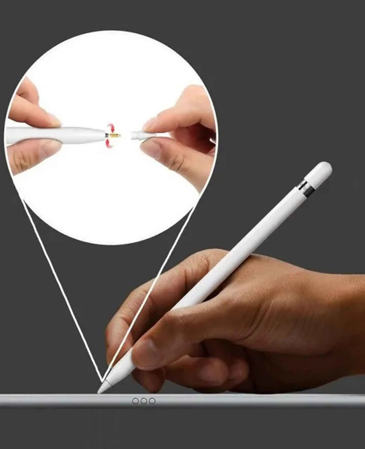 Apfelkiste Pencil (1st & 2nd Gen./Pro) Replacement Tip iPad Pro Stylus Touch
