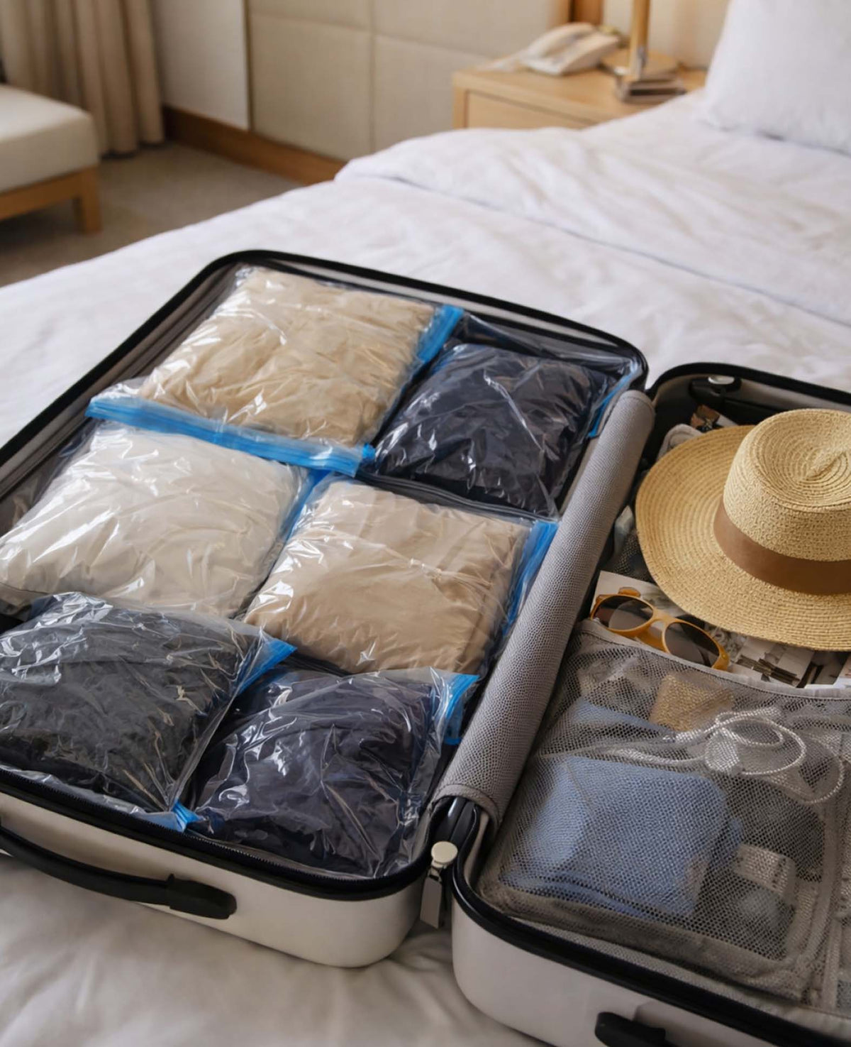 (Set of 10) 35x50cm Suitcase Organizer Travel Luggage Space Bags Compression