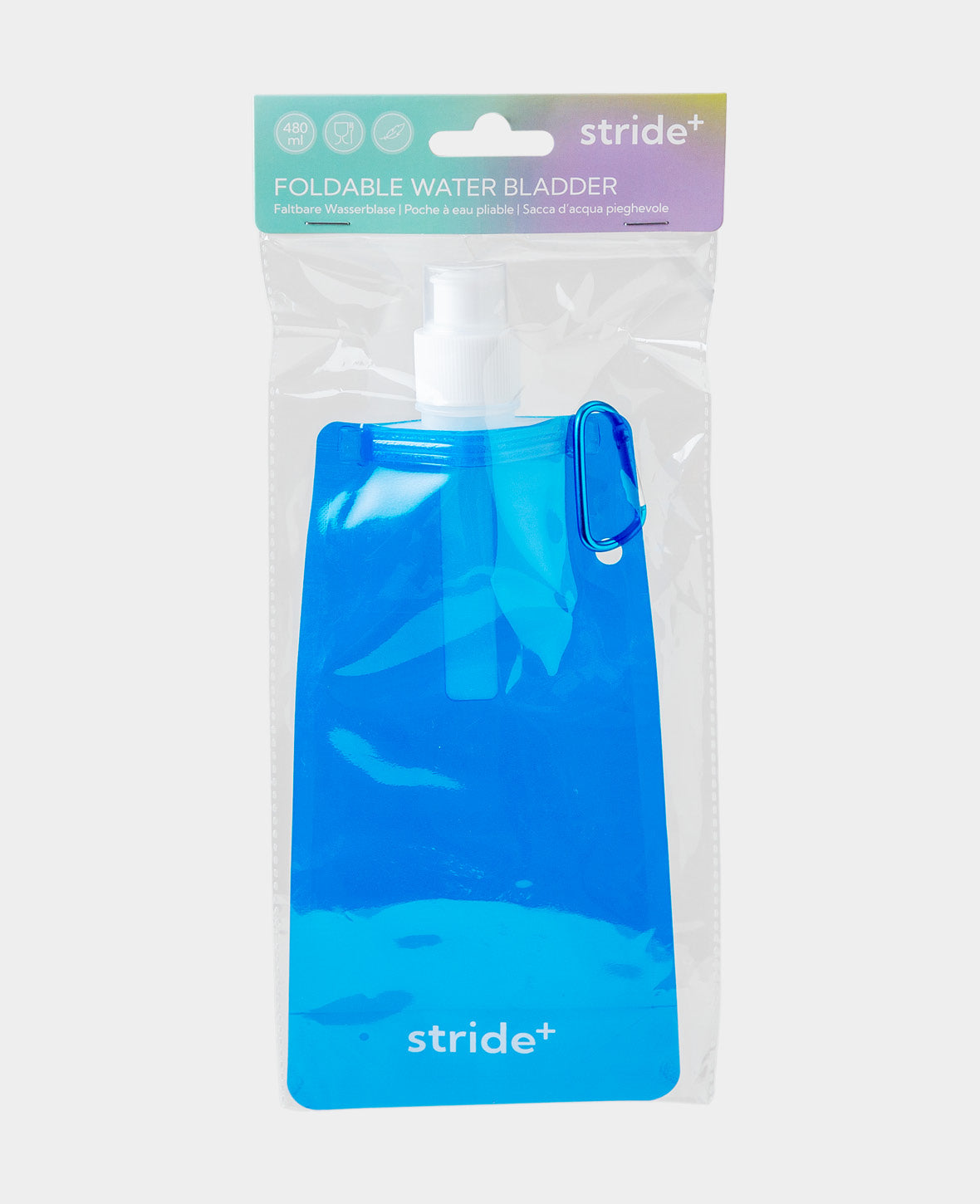 (480ml) Hydration Bladder Portable Water Pouch Foldable Drinking Bottle with Ca