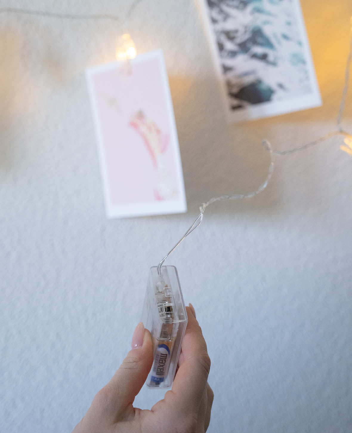 LED Lichterkette mit Foto Clips / Klammern - Warmweiss, 5 m