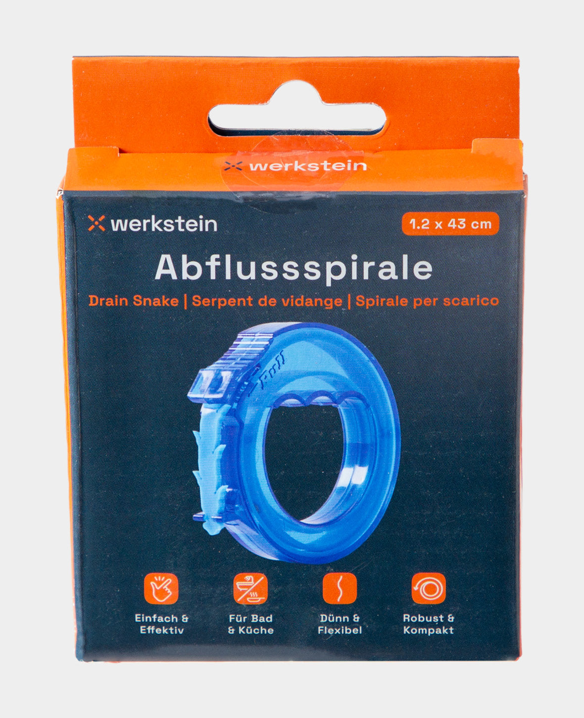 (43cm) Abflussspirale Ablauf Rohrreiniger Reinigungswerkzeug Dusche Kü