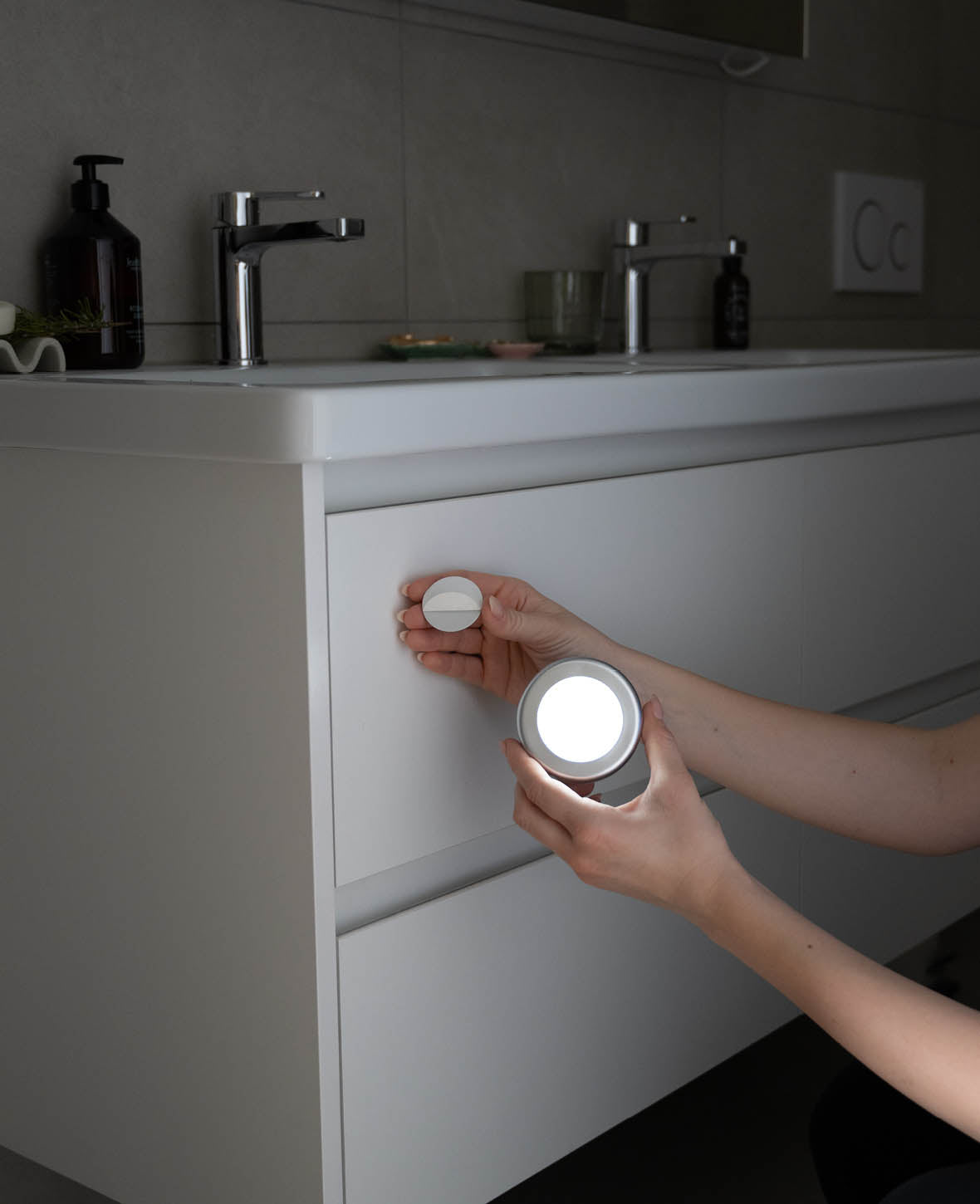 Kabellose LED Sensor Leuchte 3er Set – Batteriebetrieben, Kaltweiss