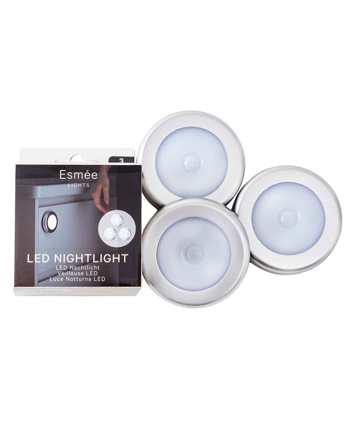 Kabellose LED Sensor Leuchte 3er Set – Batteriebetrieben, Kaltweiss