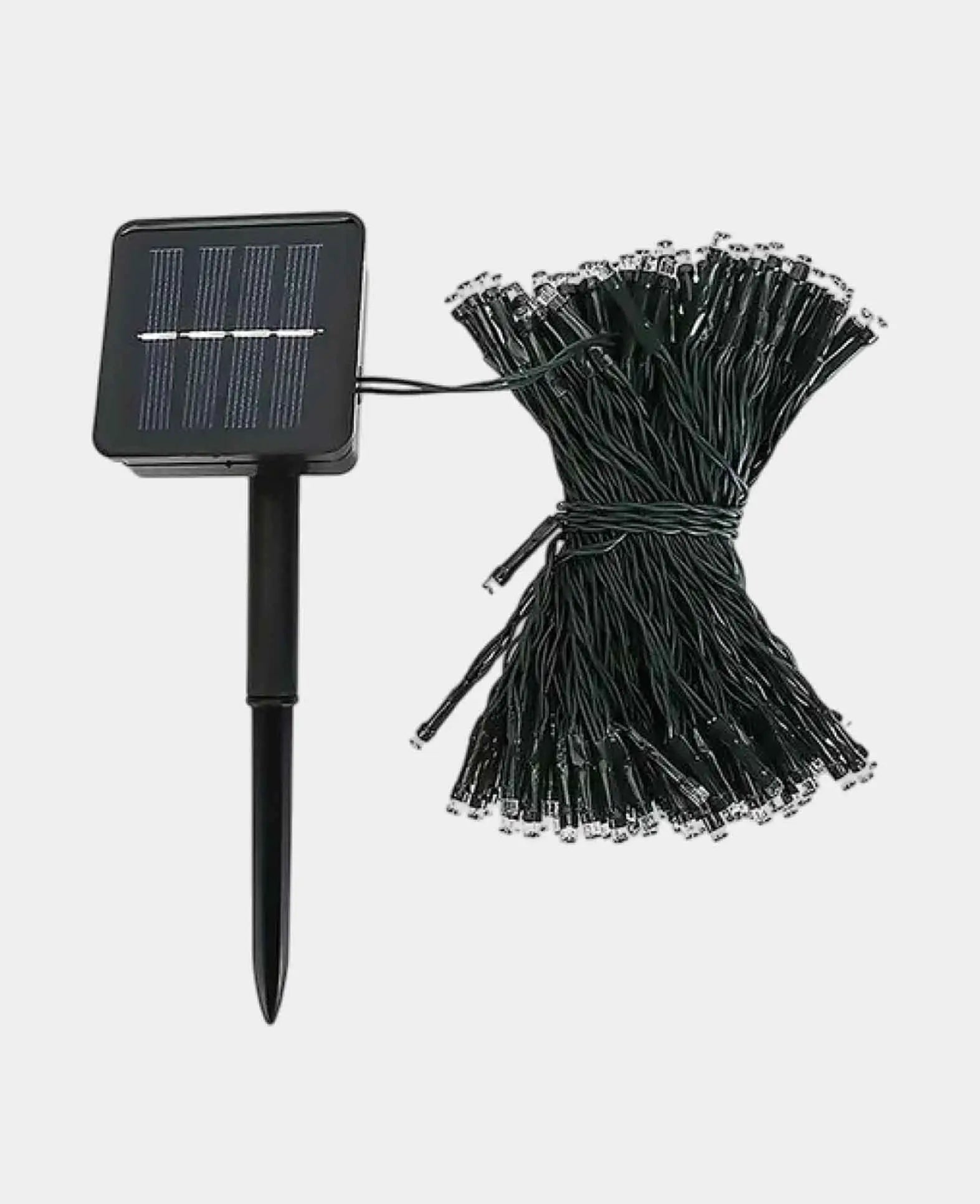 LED Deko Solar Lichterkette Outdoor Beleuchtung IP65 - Warmweiss, 22 m