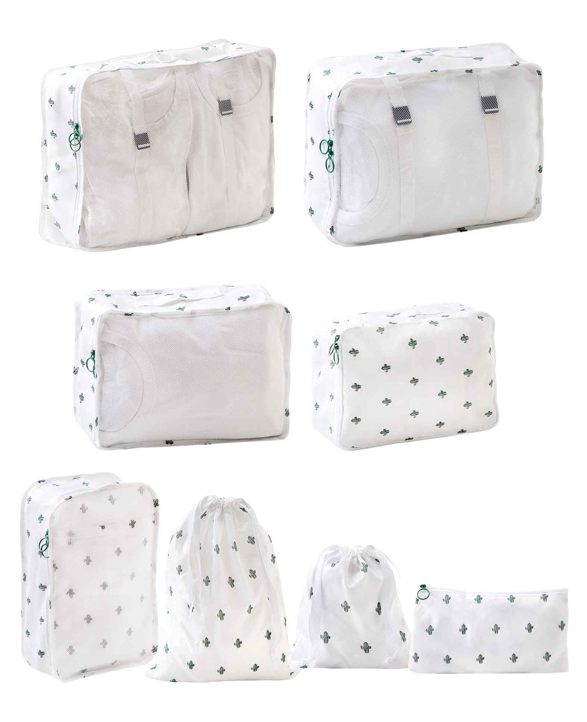 8 en 1 Trousse de compression de bagages de voyage pour organisateur de valise étanche