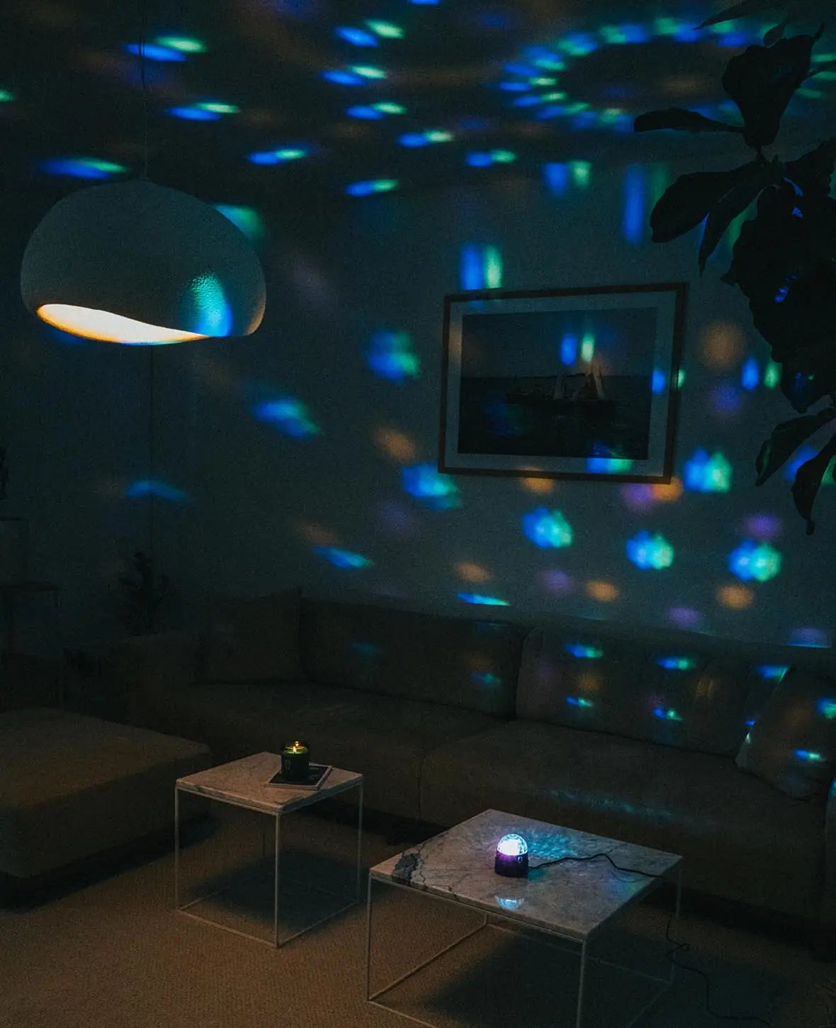 Soundgesteuerte 6W LED Discokugel Partylicht mit Fernbedienung
