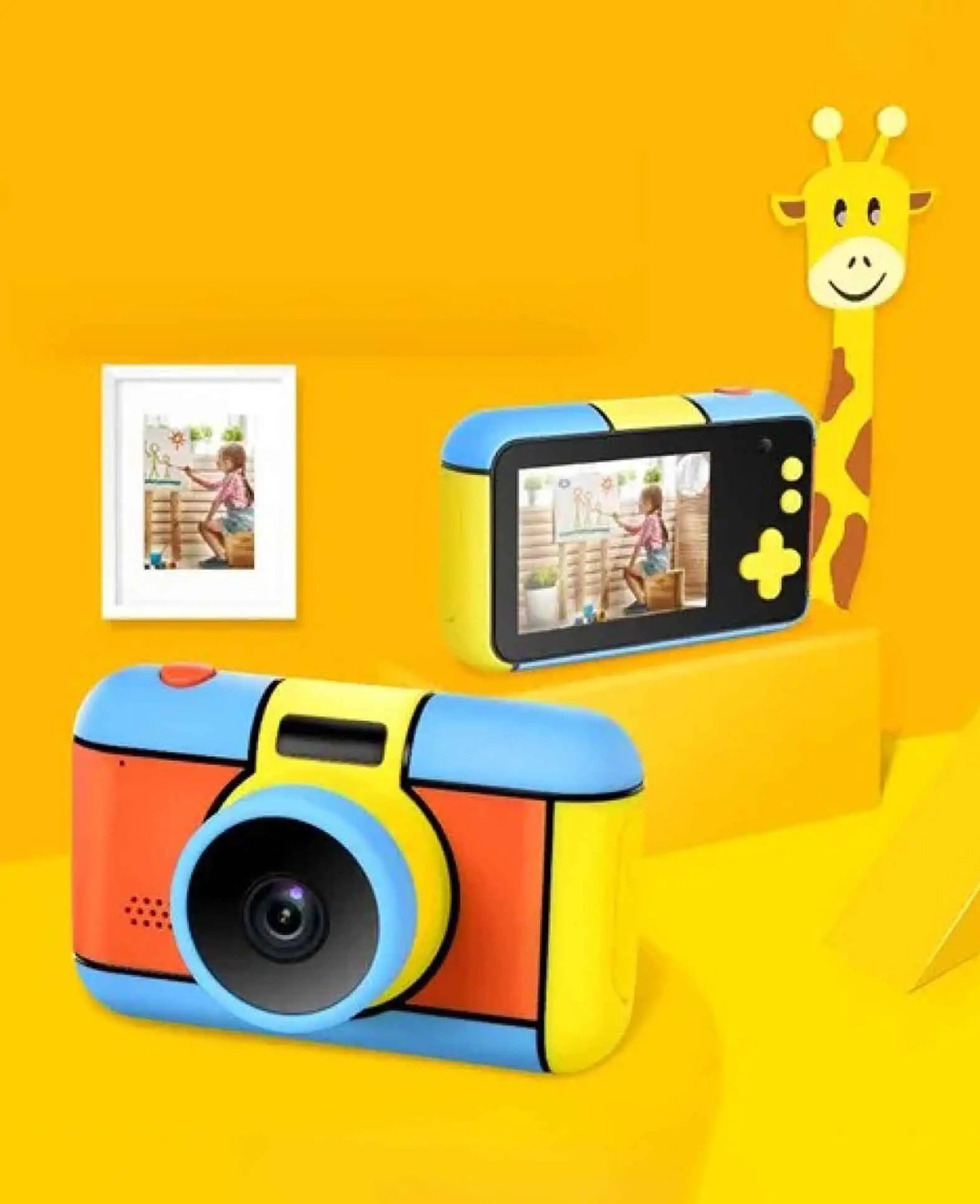 16MP Mini Dual Kinder Kamera Fotoapparat mit 2.4" HD Display + Micro SD Slot
