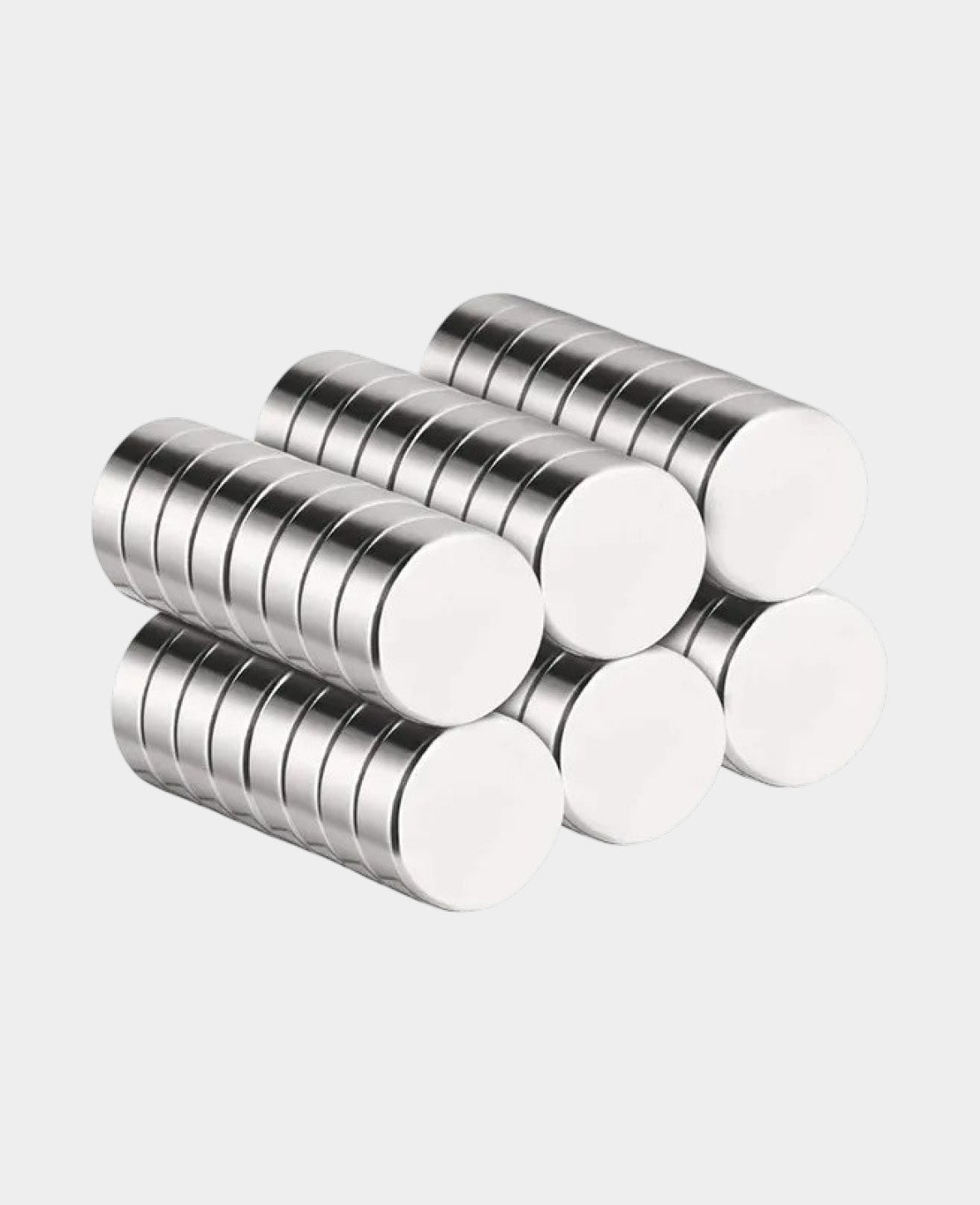 Note Mini Magnets NdFeb Neodymium Disc Magnet - Silver, 4x2mm, 50 Pcs.