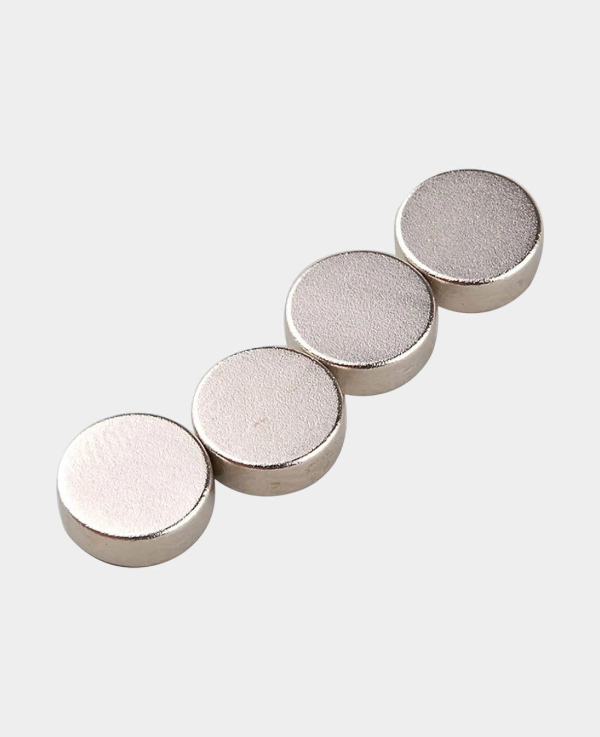 Note Mini Magnets NdFeb Neodymium Disc Magnet - Silver, 4x2mm, 50 Pcs.