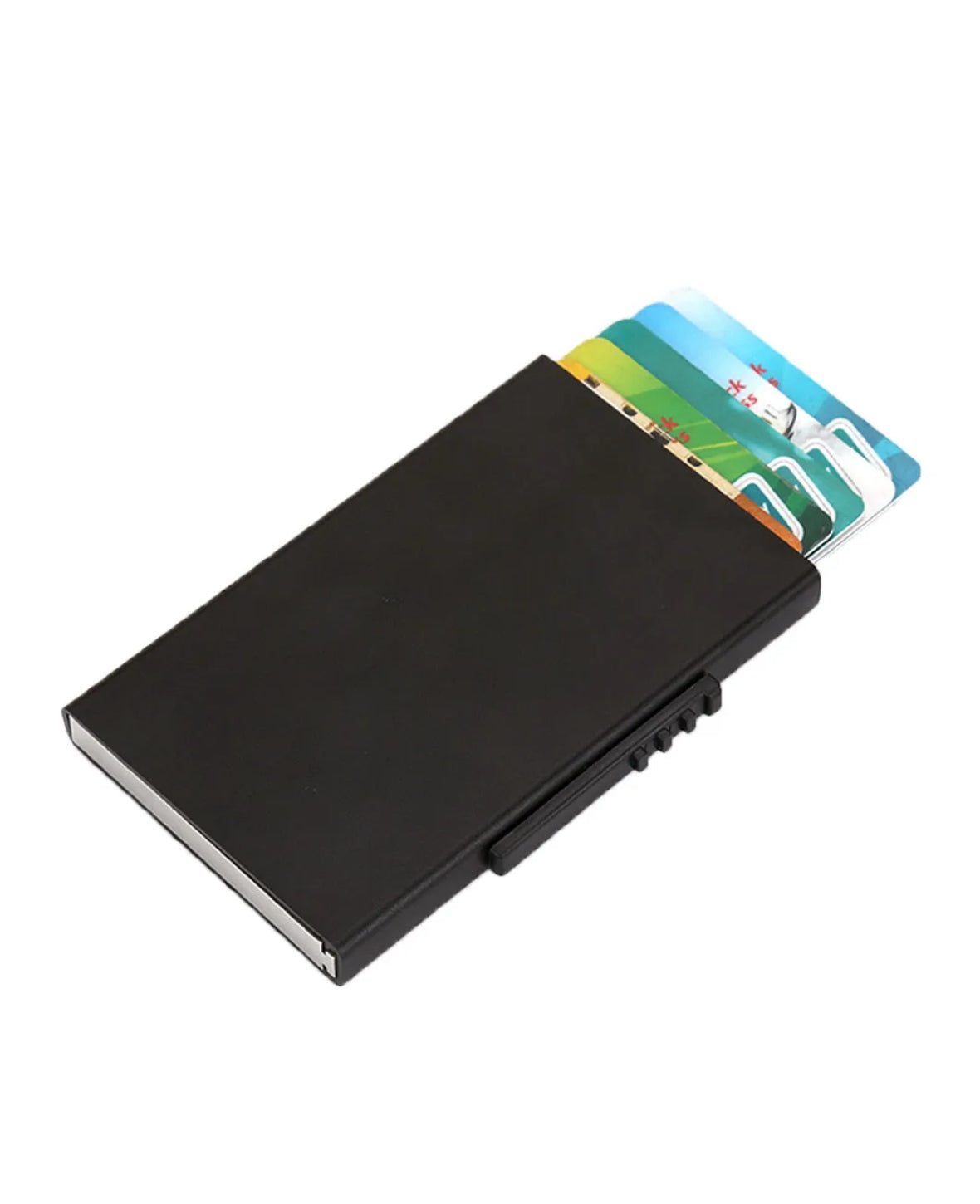 Kreditkarten Etui mit Kartenauswurf-Mechanismus (RFID Schutz)
