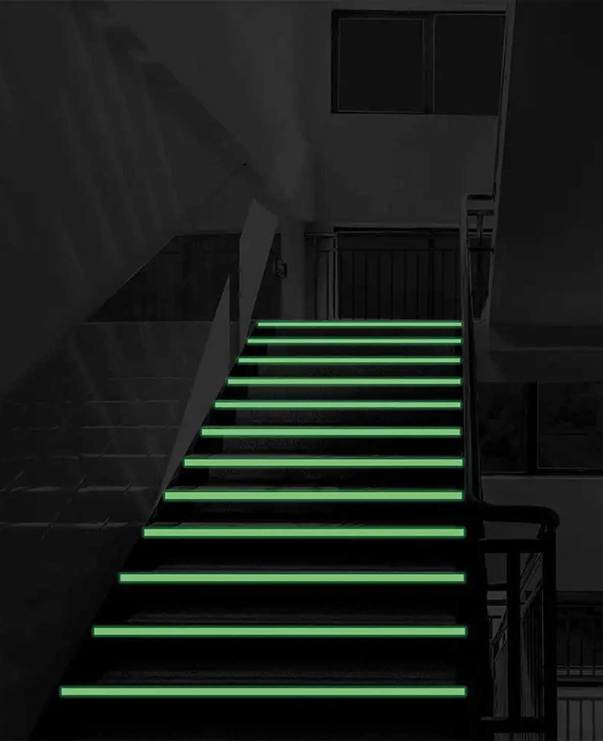 (15mmx10m) Leuchtendes Klebeband Fluoreszierendes Markierband Treppe /