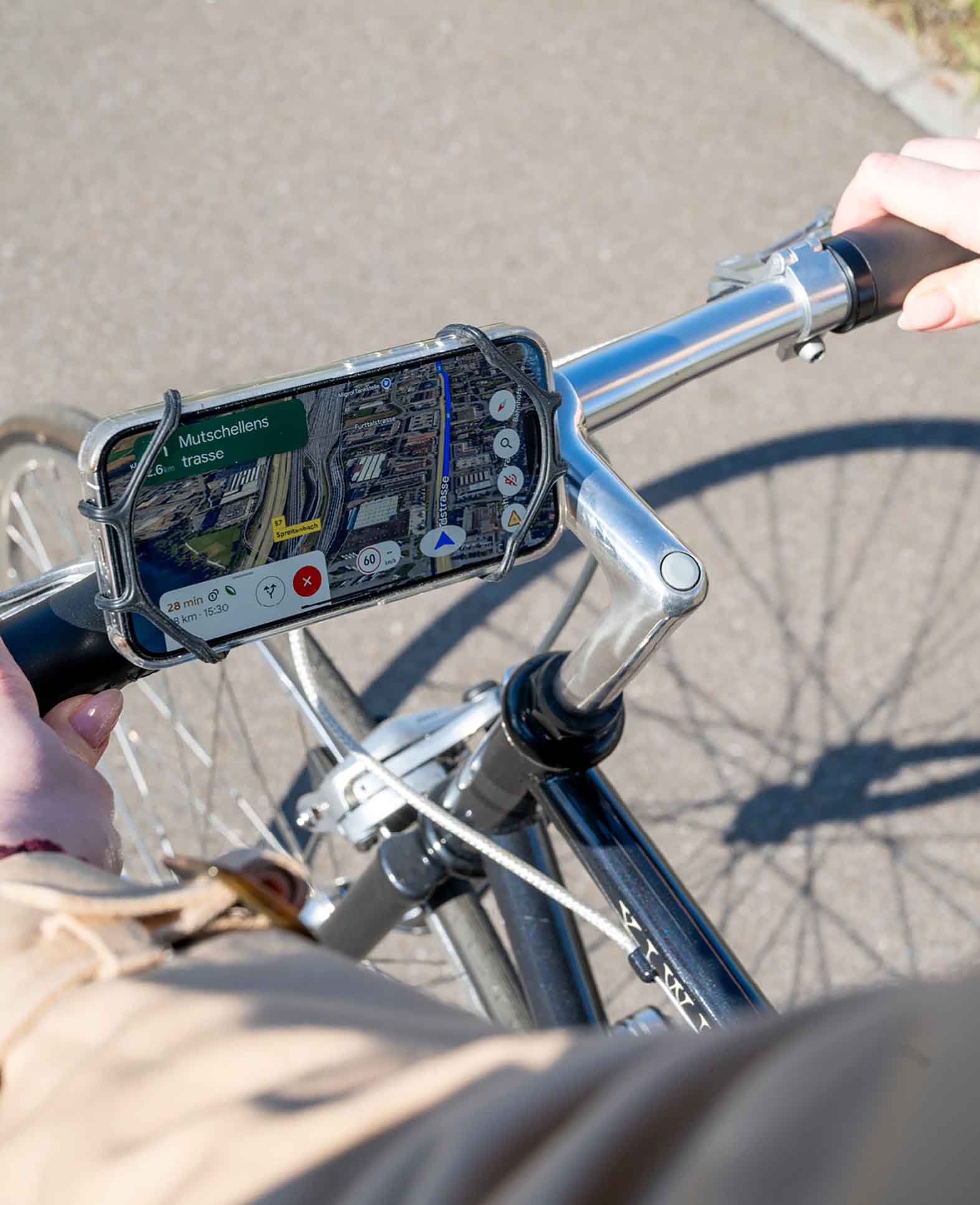 Universal Fahrrad Bike Velo Silikon Halterung 360° Drehbar Handy / Sma