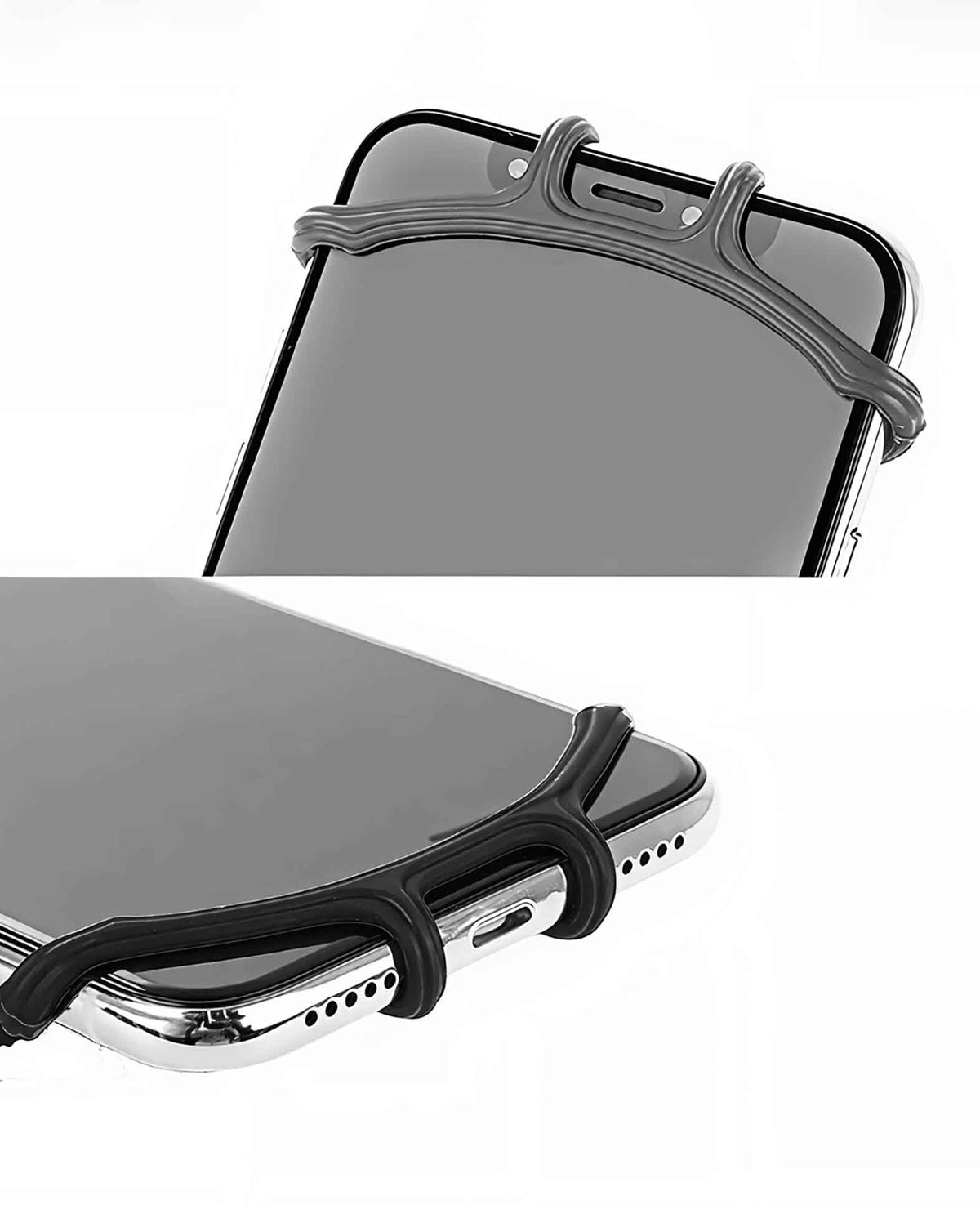 Universal Fahrrad Bike Velo Silikon Halterung 360° Drehbar Handy / Sma
