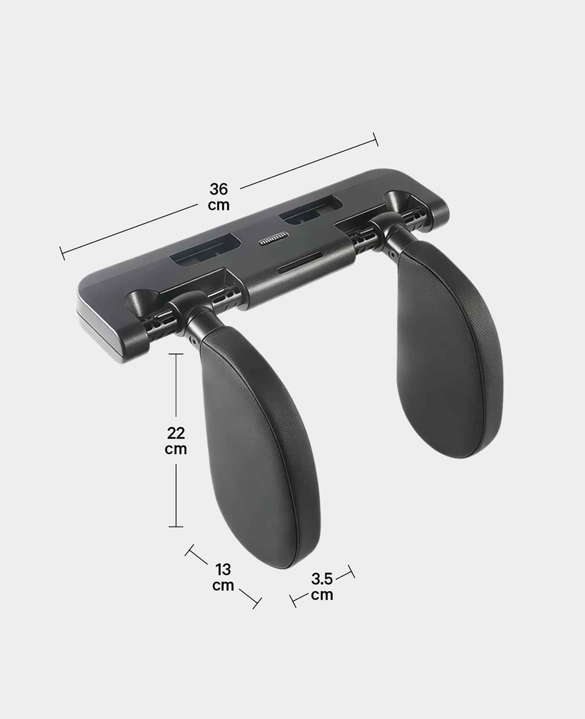 Car Seat Leather Headrest Automotive Car Neck Pillow 180° Adjustable