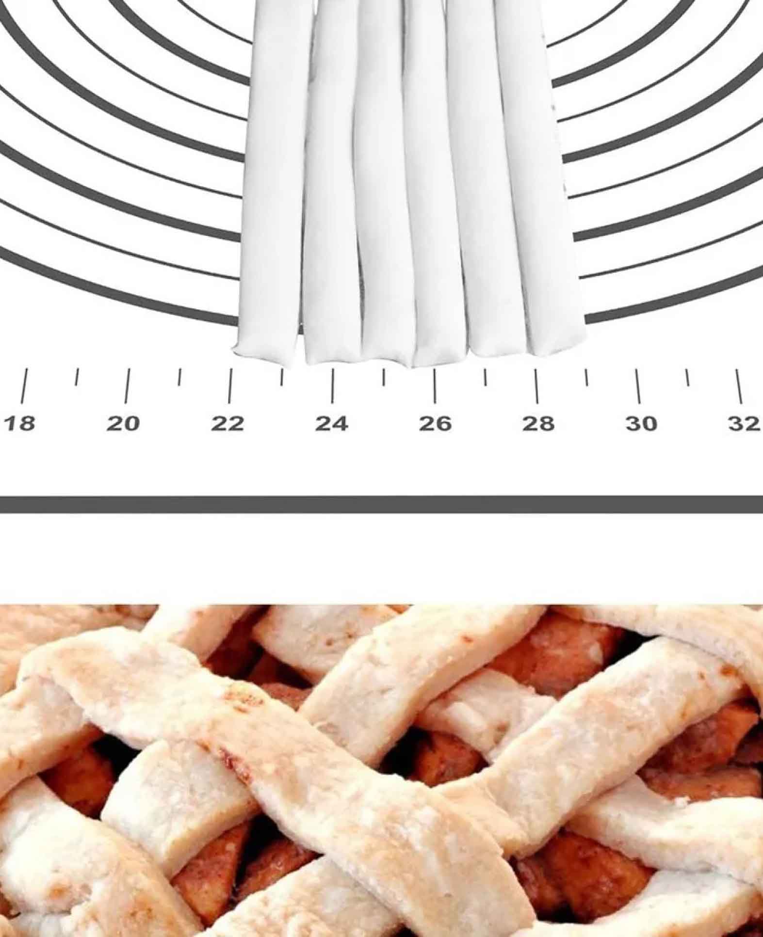 (60x80cm) Tapis de cuisson en silicone antidérapant Tapis à pétrir avec graduation