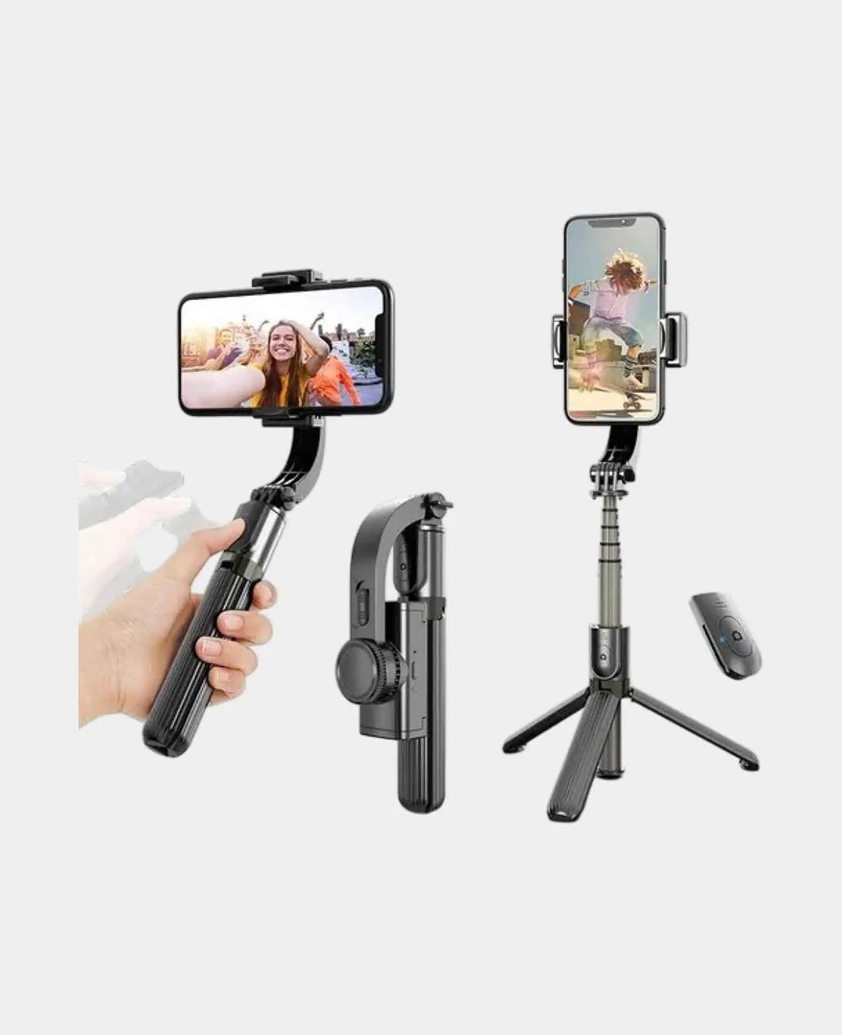 (85cm) Gimbal 1-Achsen Stabilisator Selfie Stick Tripod Dreibein Stati