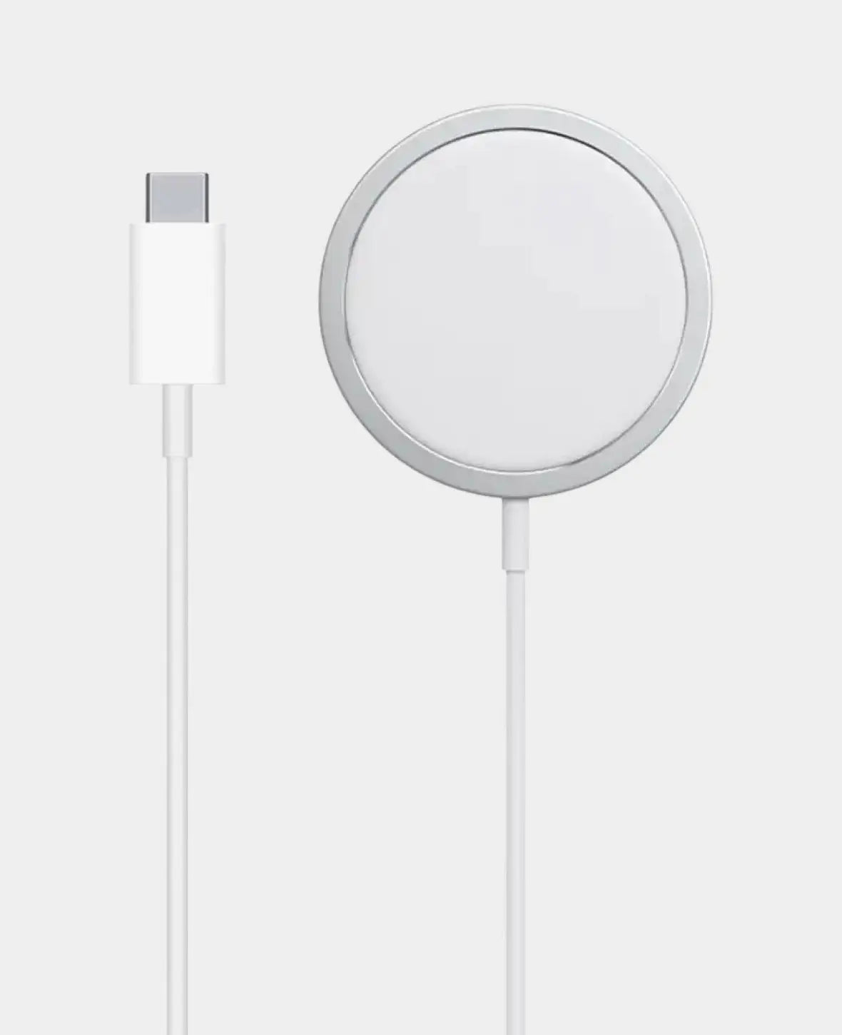 (1m) USB C MagSafe 15W Charger Magnetic Qi-Wireless Charger - White