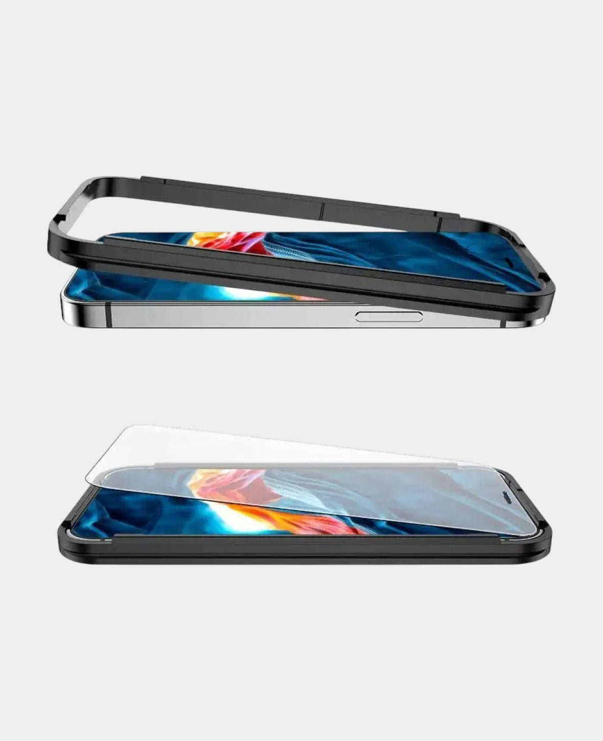 Apfelkiste - (2er Set) iPhone 12 Mini Panzer Glas Display + Montagerah