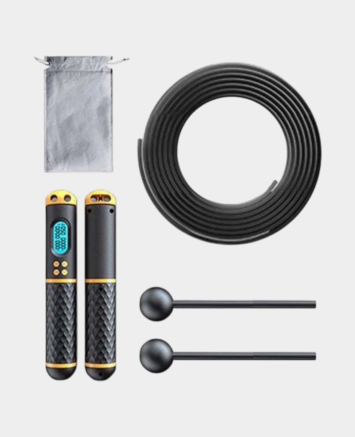 Digitales Smartes Sport Springseil Hüpfseil LCD Anzeige + Schnurl