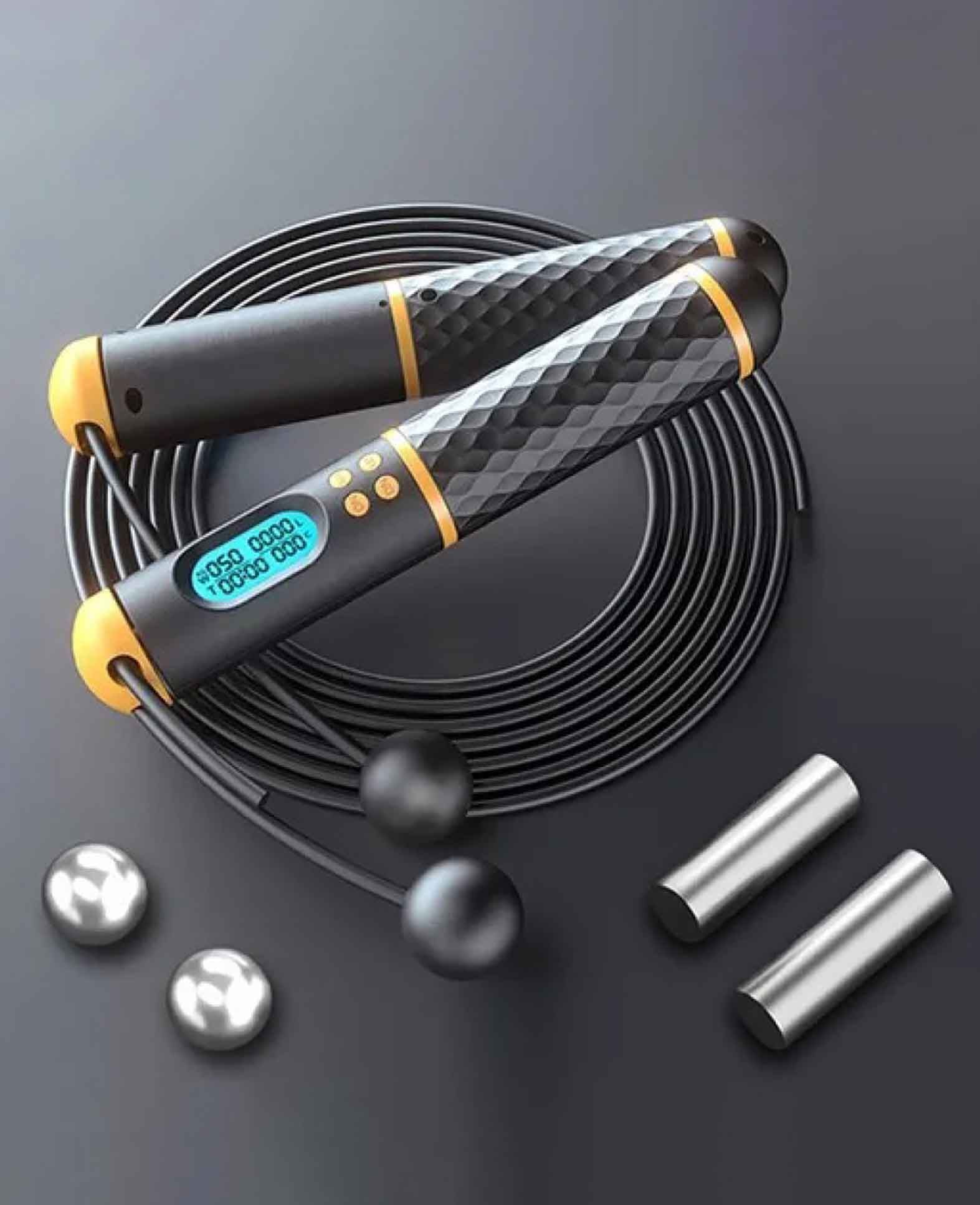 Digitales Smartes Sport Springseil Hüpfseil LCD Anzeige + Schnurl