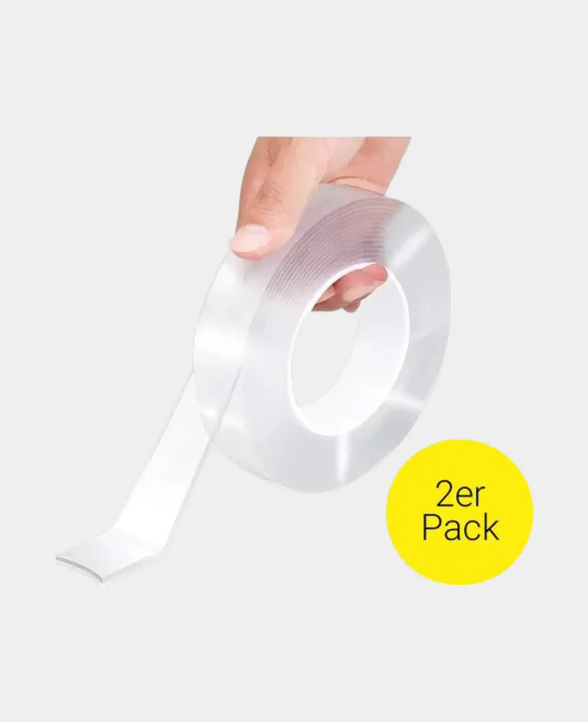 (2er Set) 20mmx5m Doppelseitiges Nano Klebeband Wasserdicht / Wiedervew
