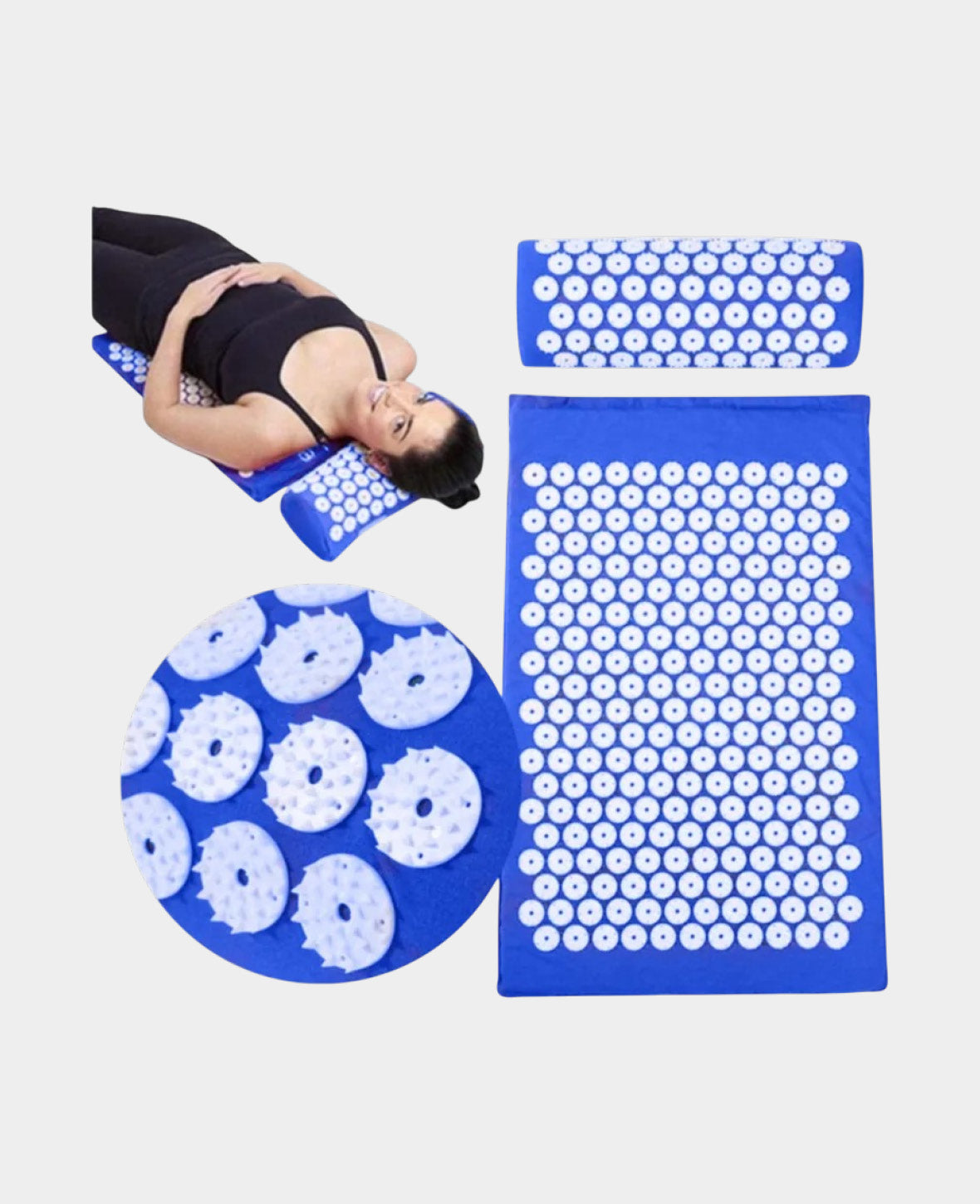 (3-pc. Set) 66x40cm Spiky Massage Mat Relax