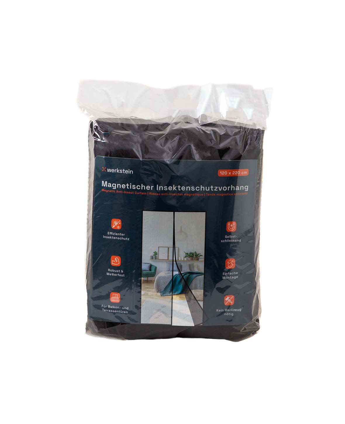 (120x220cm) Magnetic Door Insect Screen Fly Curtain Mosquito Net