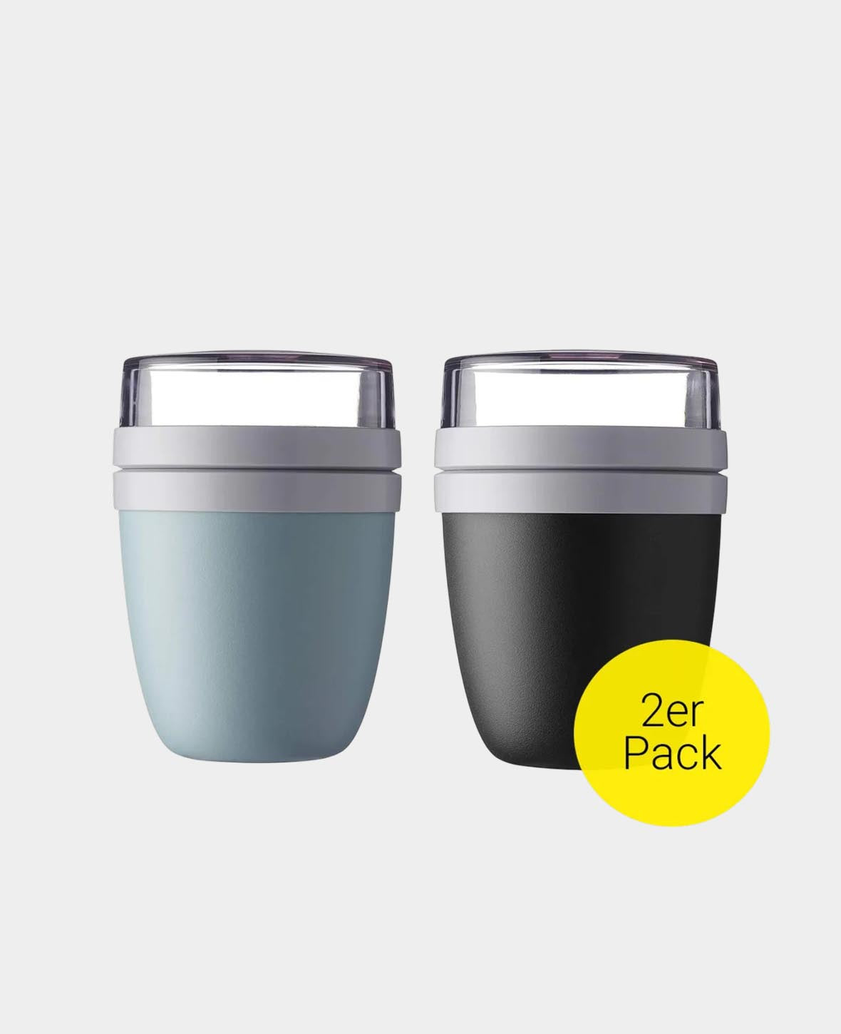 (2-piece set) 700ml Lunch Pot with 2 Food Containers / Muesli / Yoghurt / Su