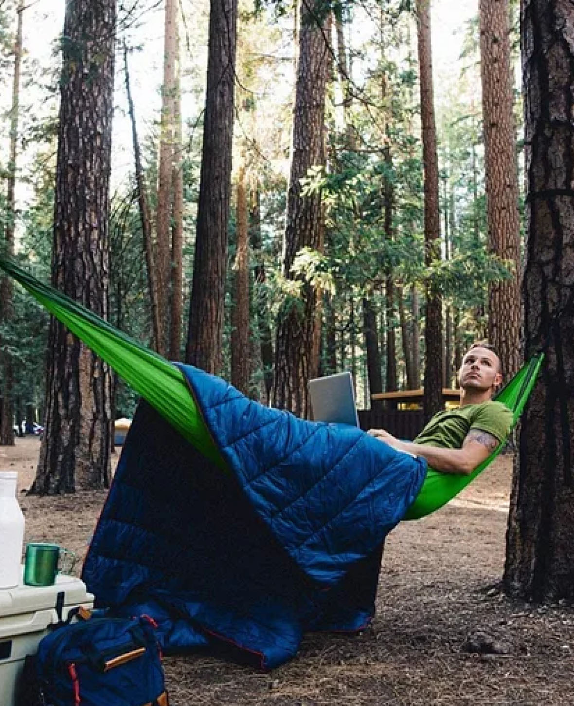 (200x300cm) Outdoor Hammock Ultra Lightweight Hammock + Carabiner