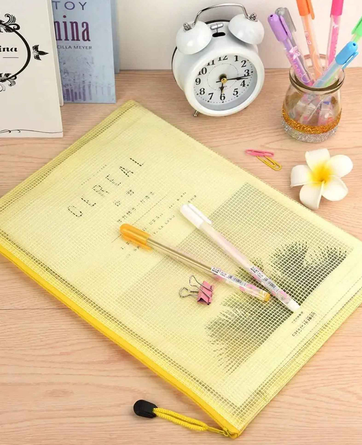 Tear-resistant A4 Document Pouch Extra Strong Zipper Folder, 10 pcs.