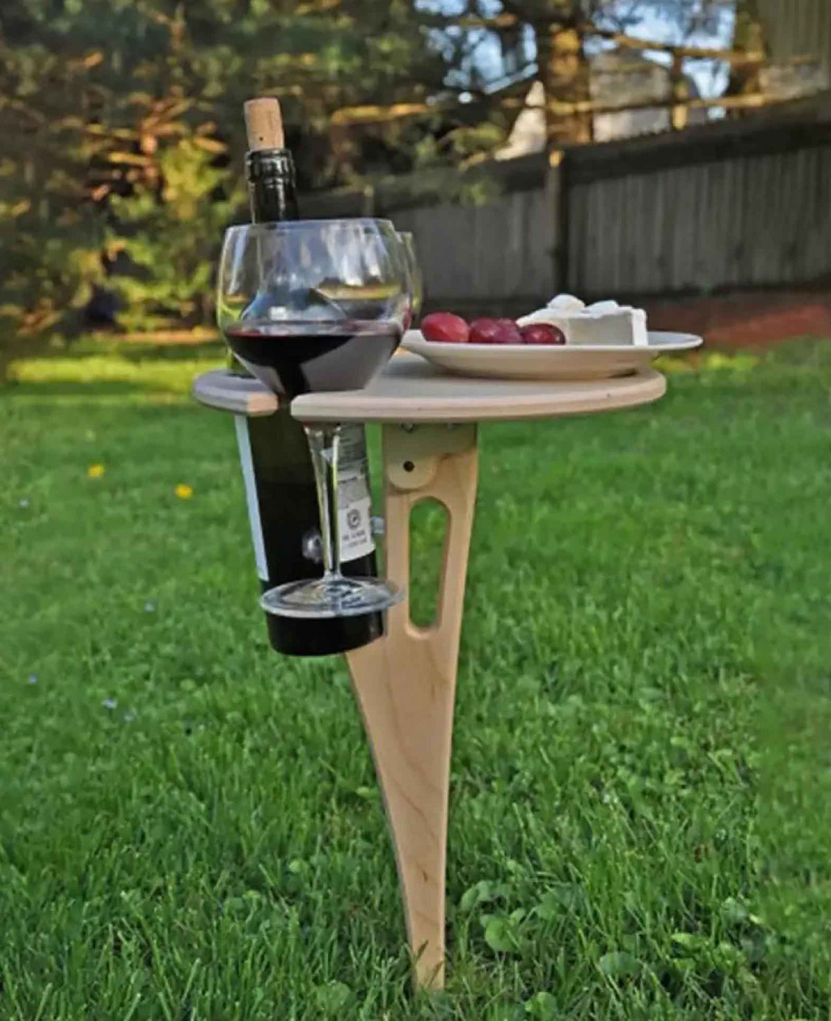 (19.5x31cm) Mini Outdoor Wooden Wine Table for Camping / Garden / Pi