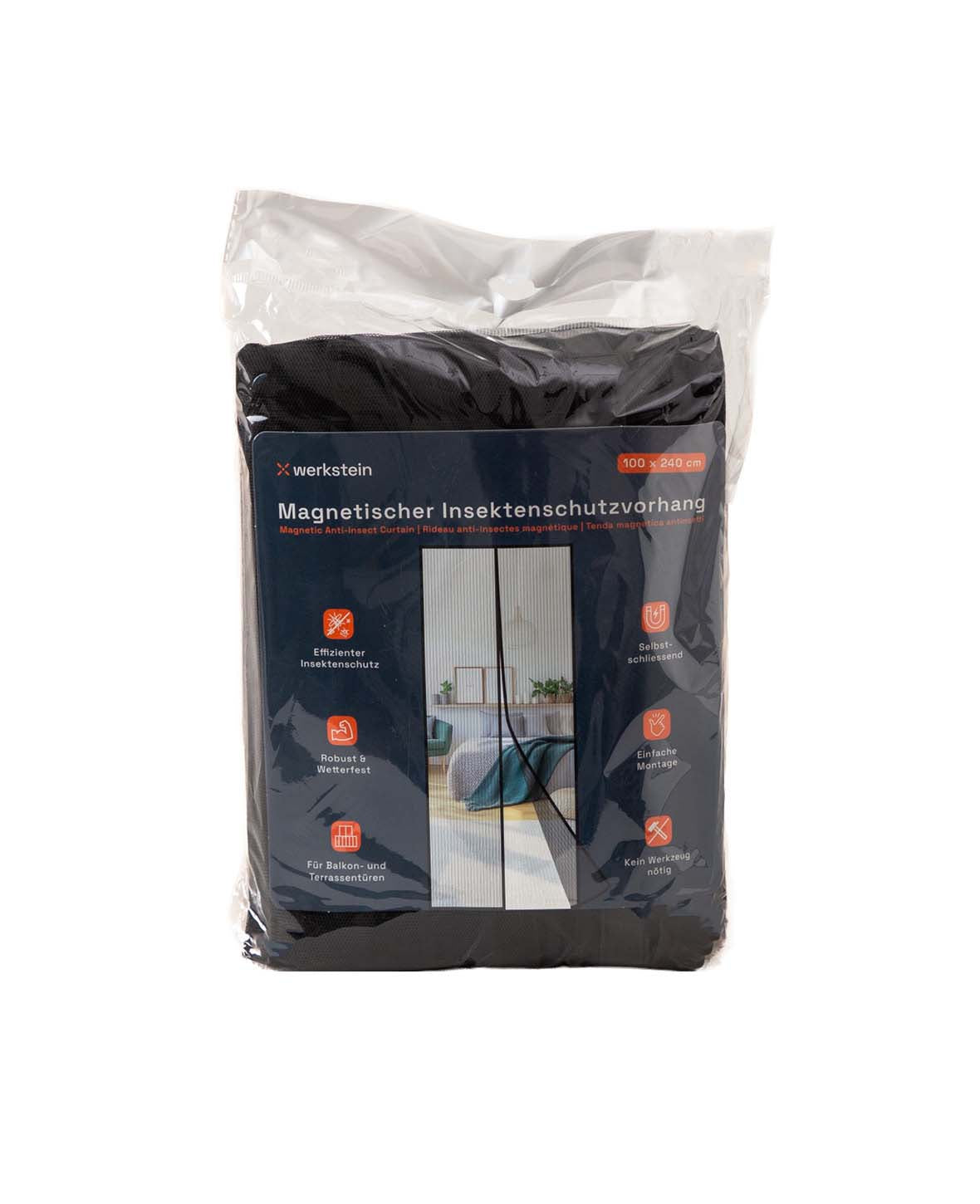 (100x240cm) Magnetic Door Insect Screen Fly Curtain Mosquito Net