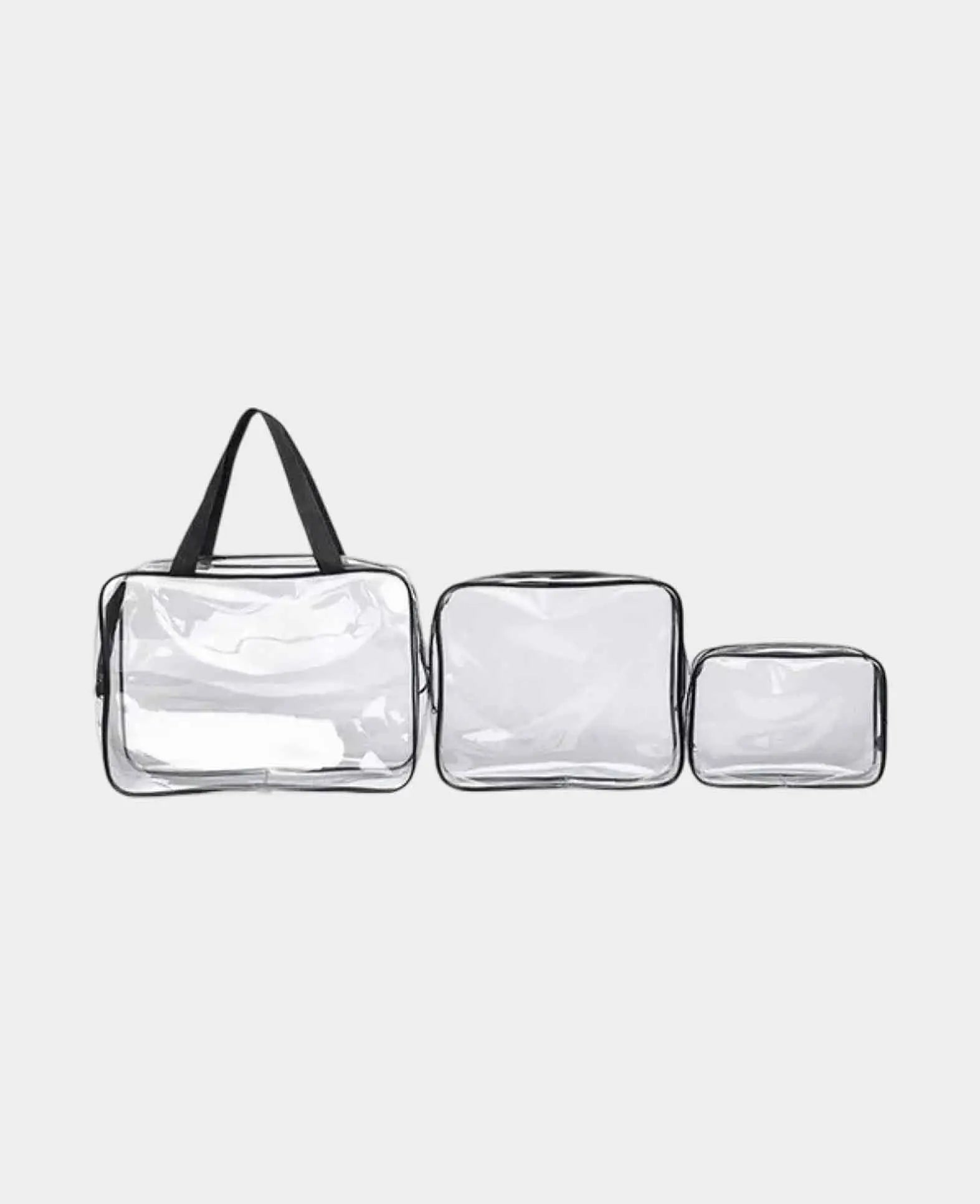 (3-piece set) Cosmetic Make Up Bag Hand Luggage Toiletry Organizer Bag